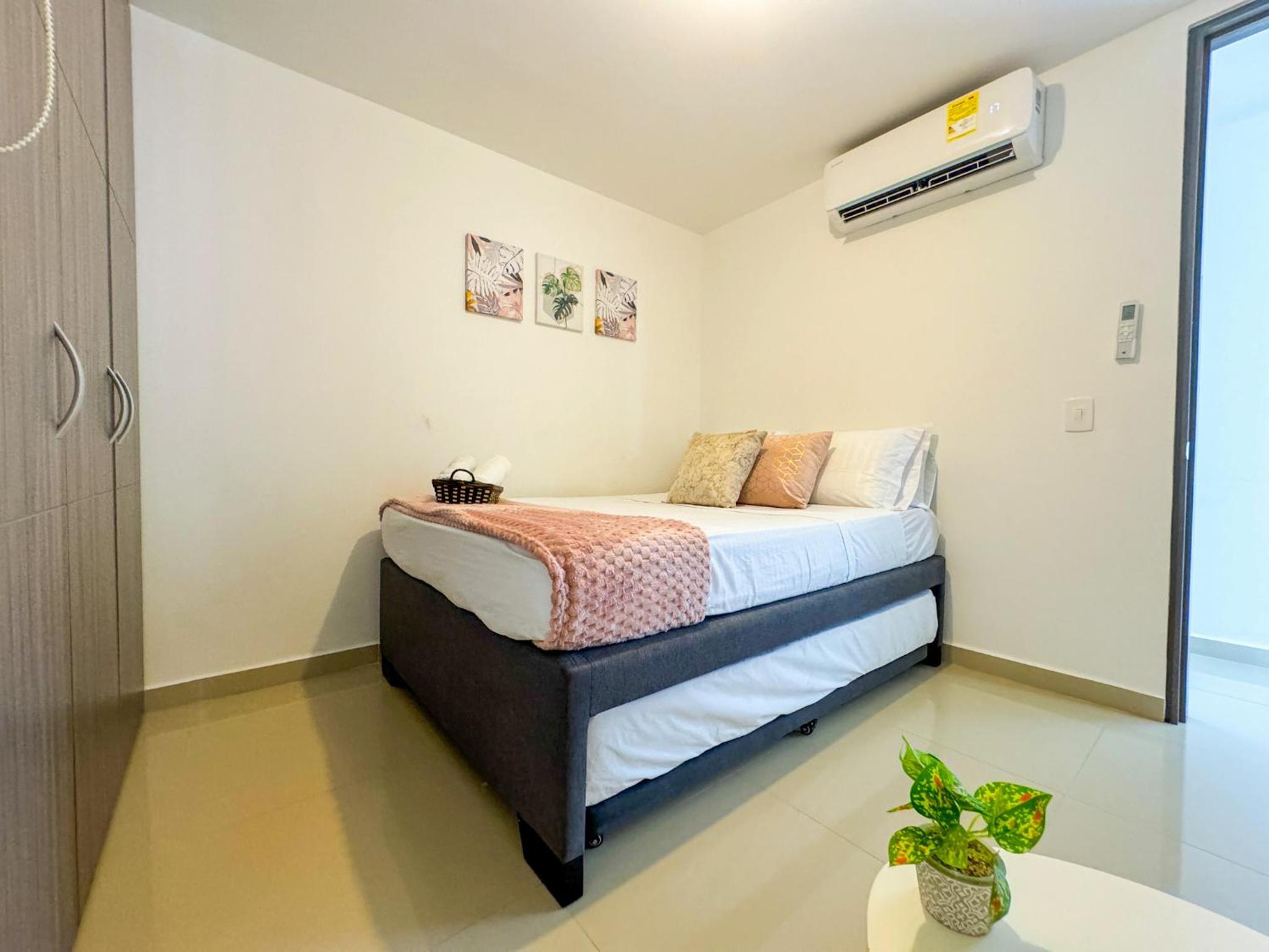 Acogedor apto con piscina y Aire Acondicionado para Viajeros