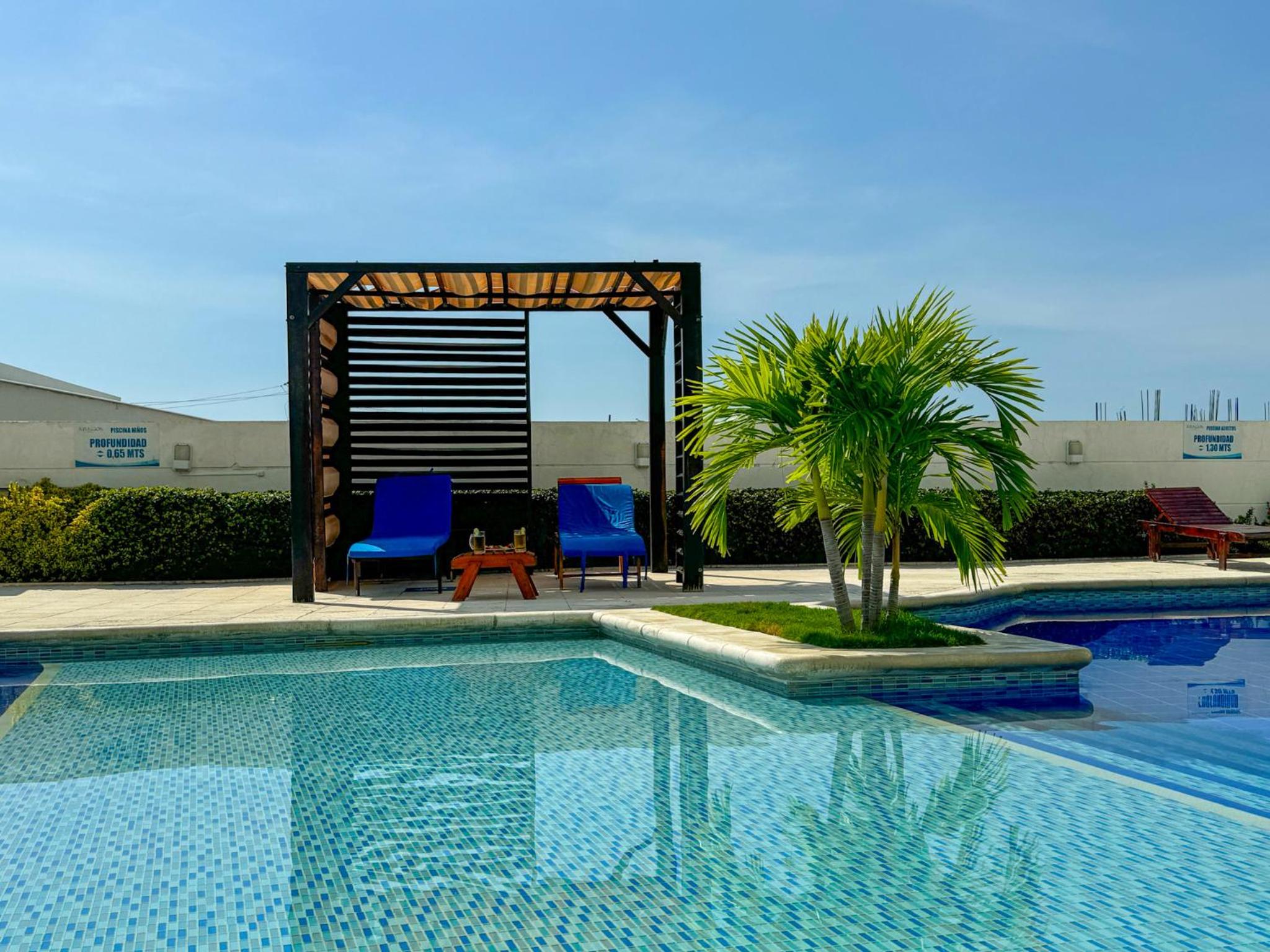 Acogedor apto con piscina y Aire Acondicionado para Viajeros