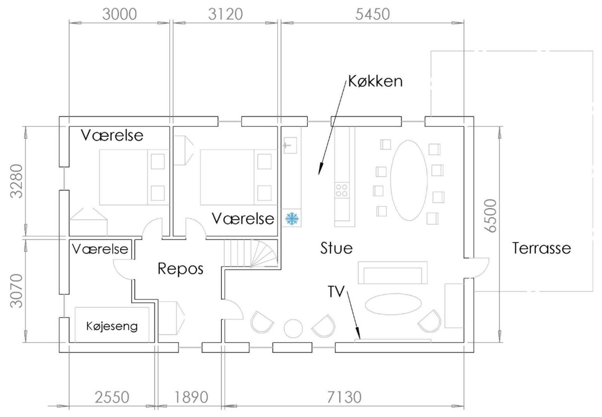 Nice Home In Allingåbro With 3 Bedrooms view 2