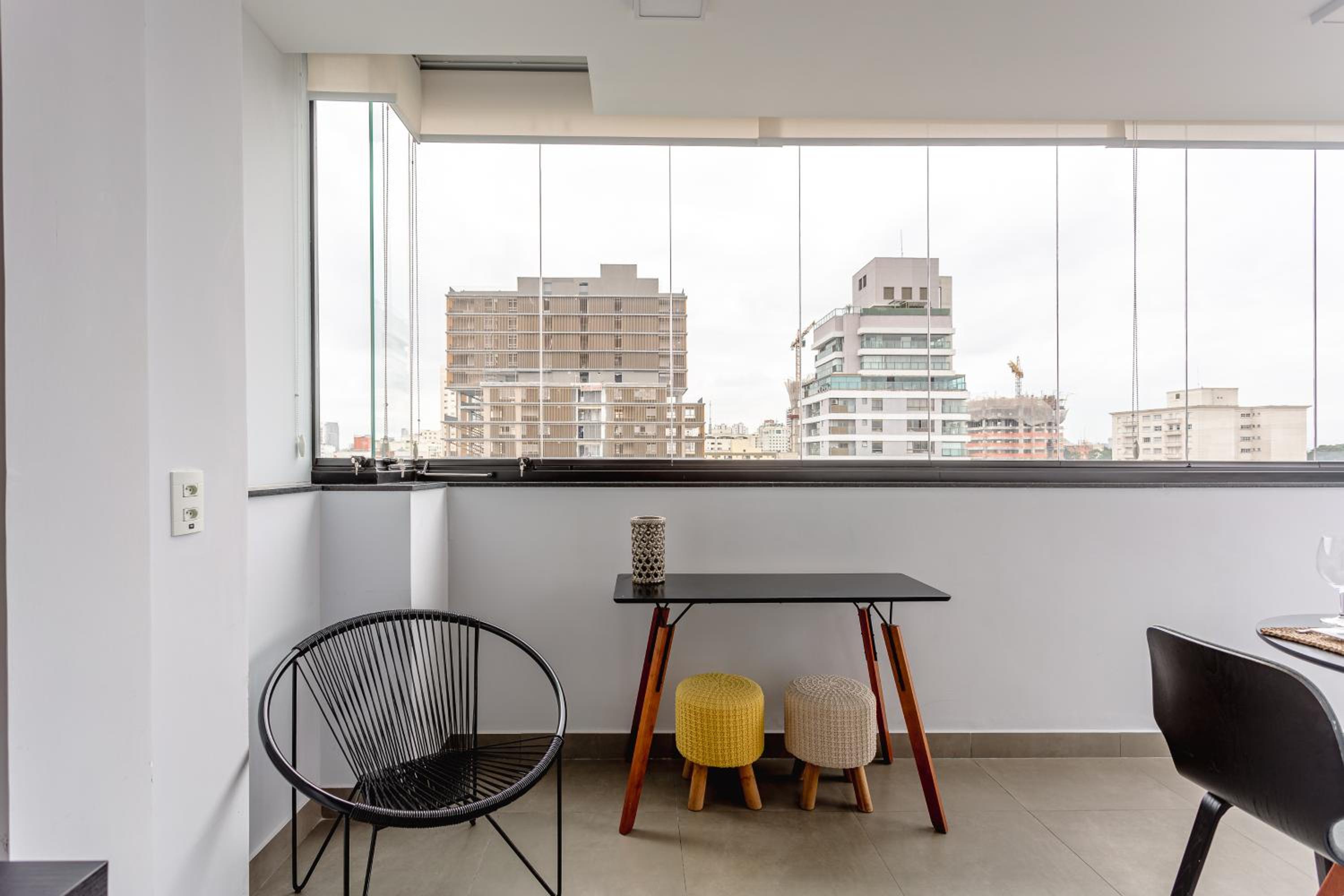 Studio Jardins 22°andar: Vista, Academia e Piscina