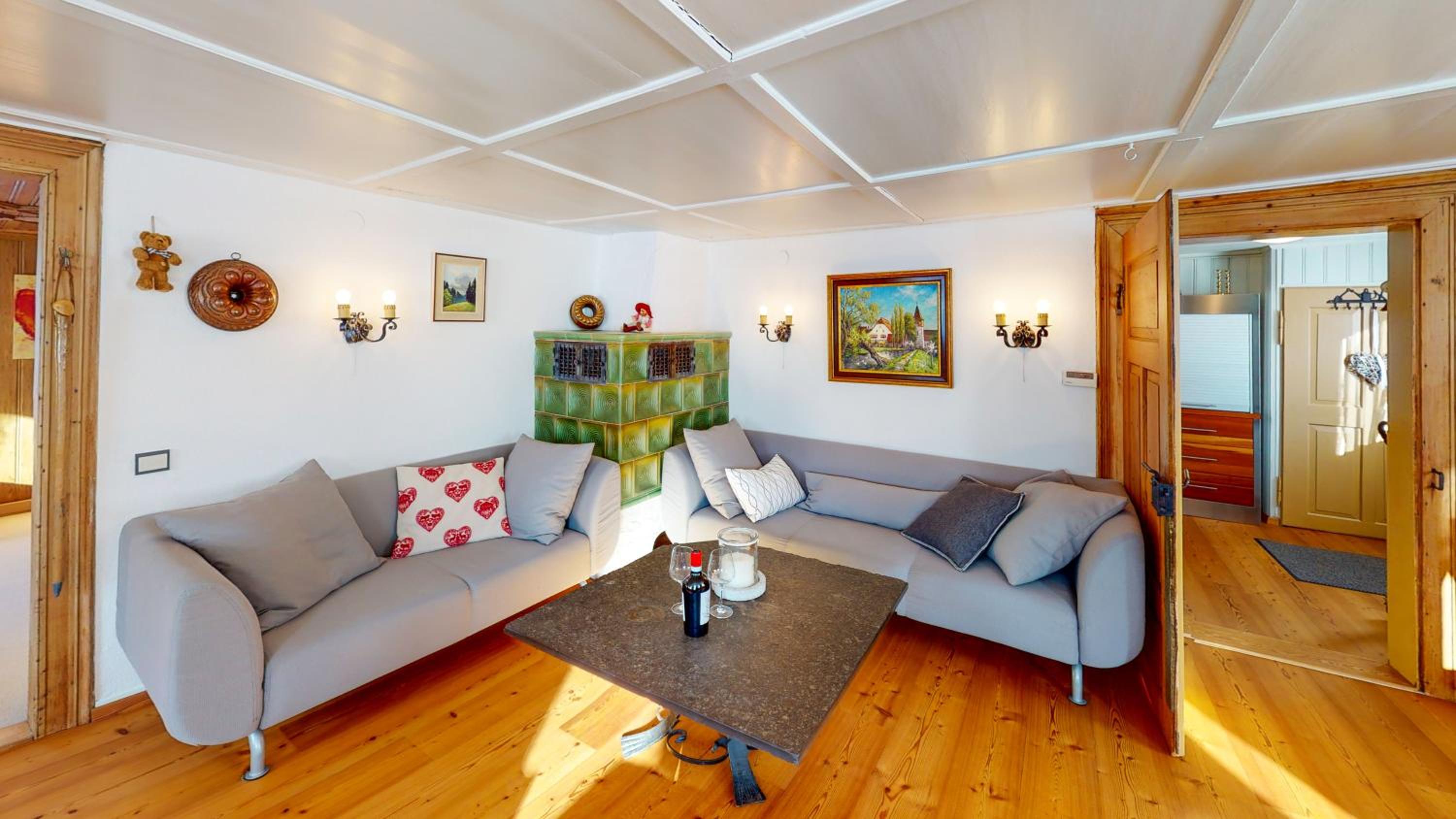 Ferienwohnung Wiesengrün - uriger Hüttenstil