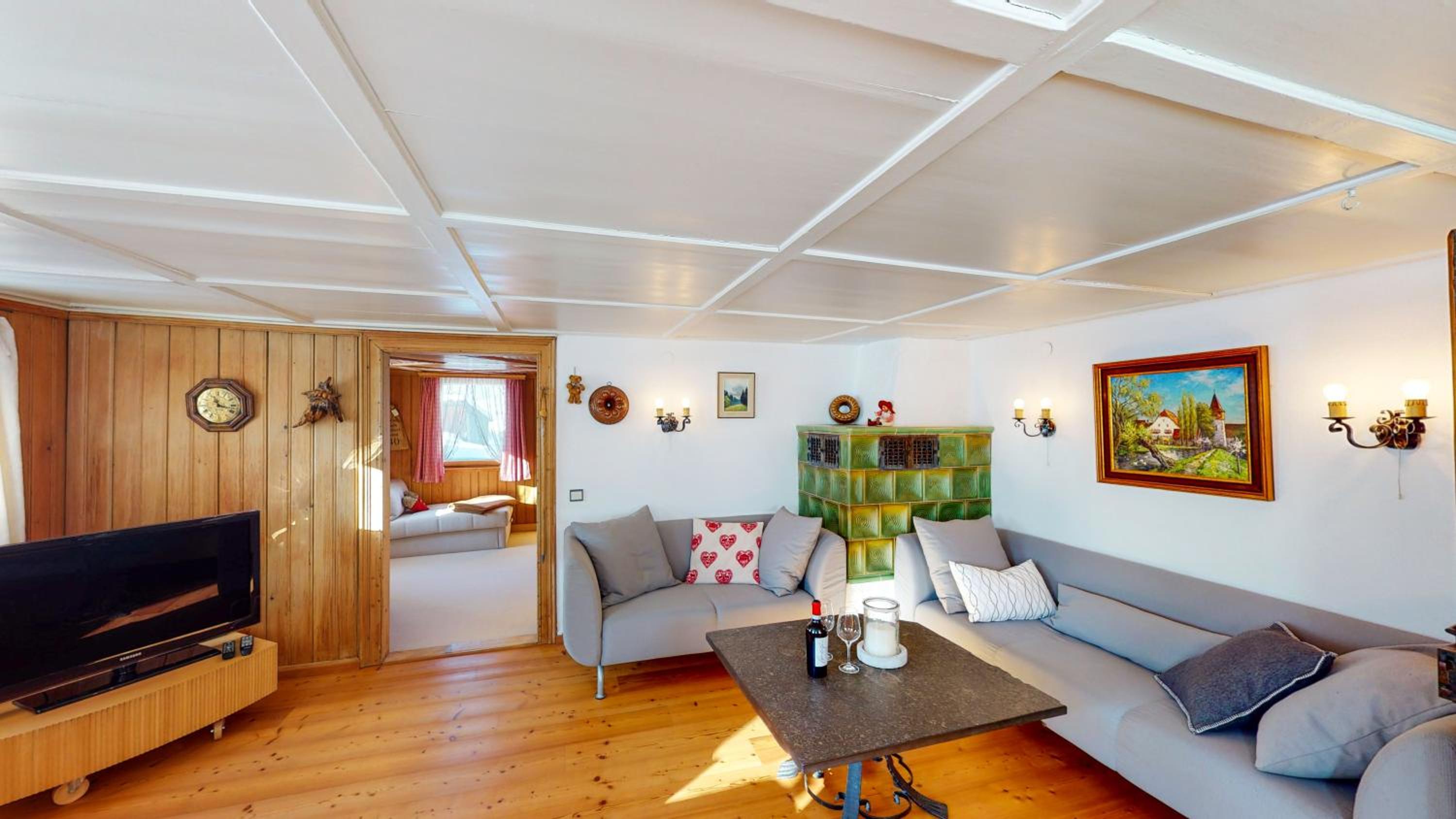 Ferienwohnung Wiesengrün - uriger Hüttenstil