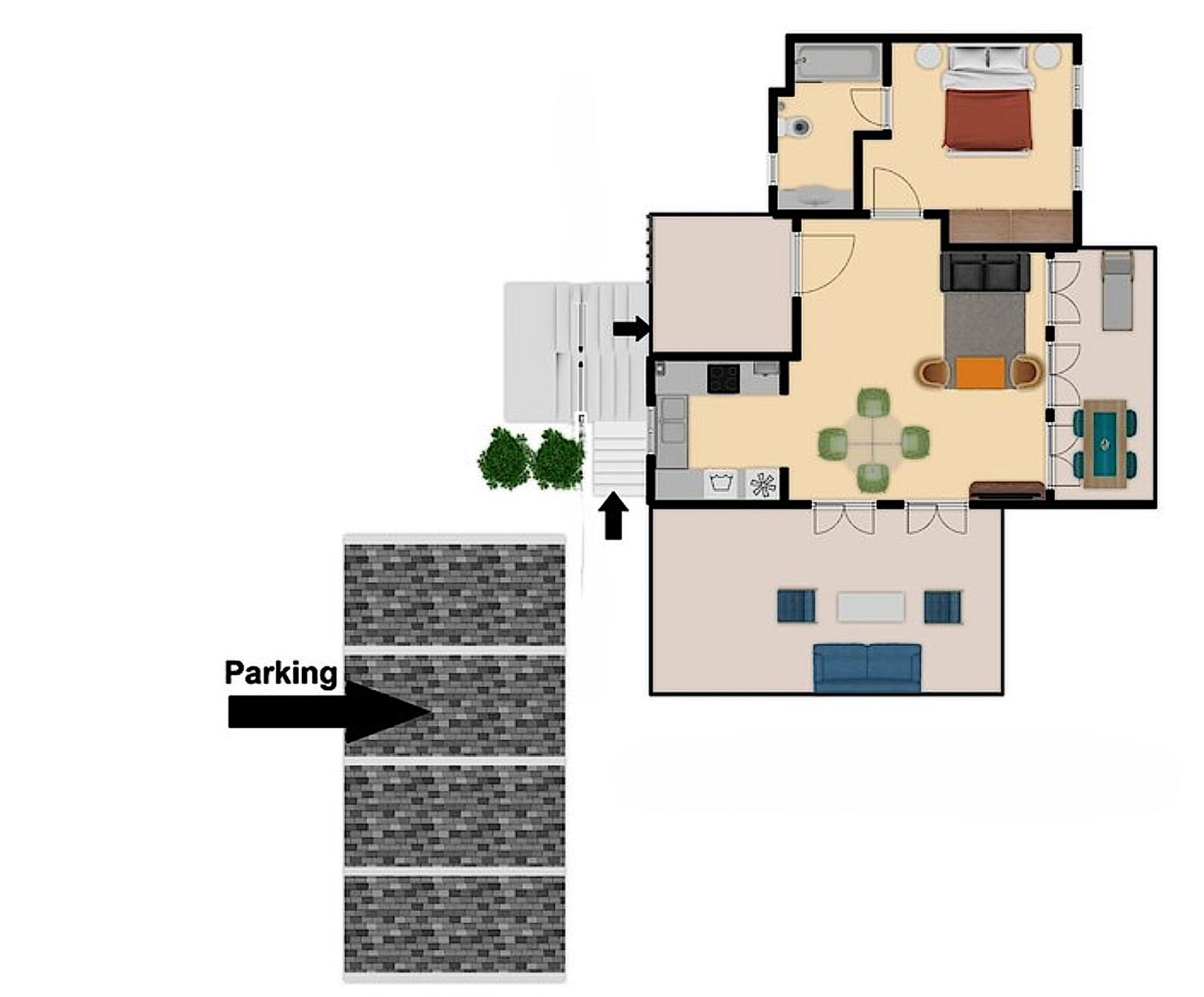 Bright apartment with shared pool in Aphrodite Hills