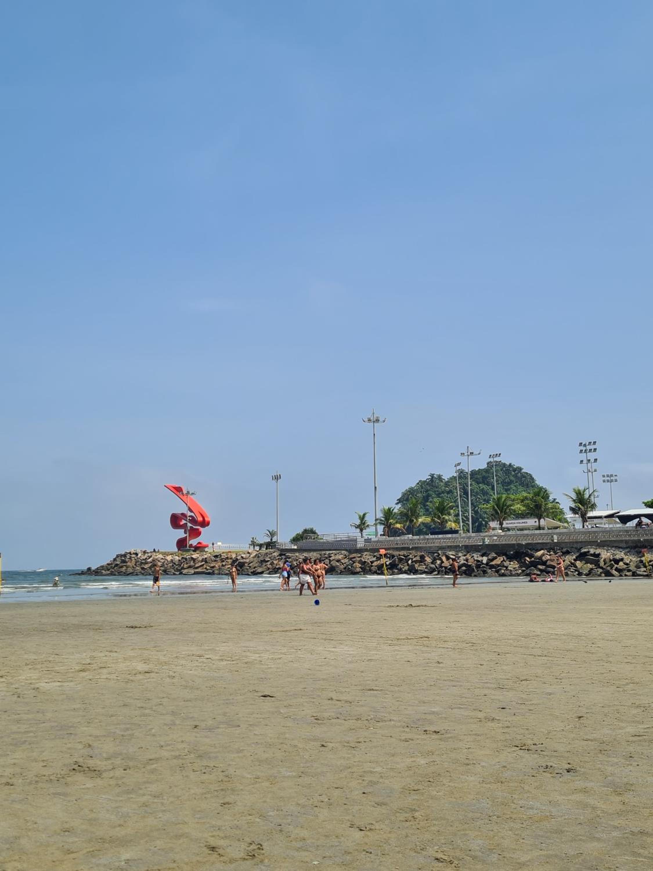 Loft em prédio em frente à praia