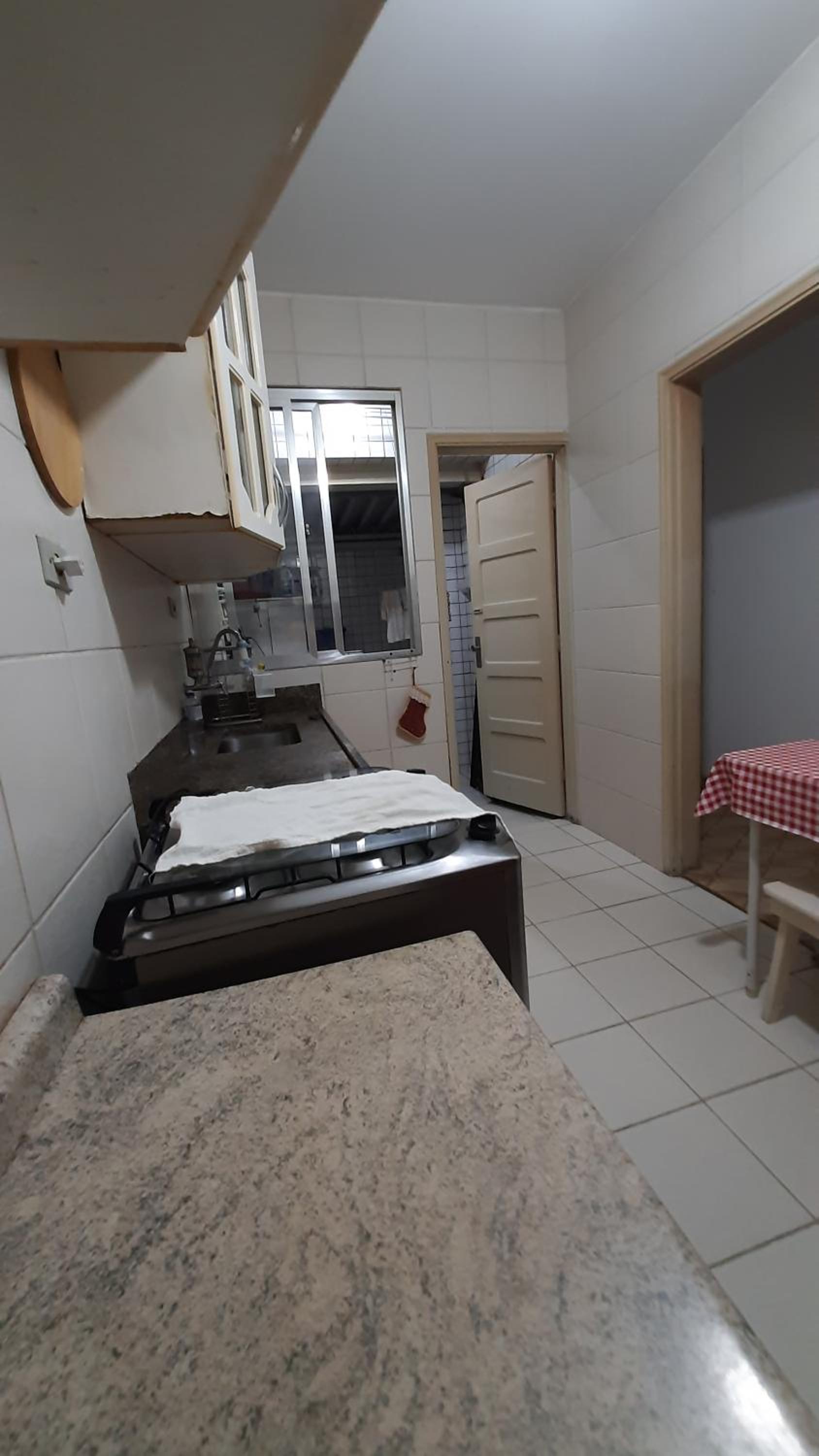 Apartamento em Santos à 10min da praia, piso térreo
