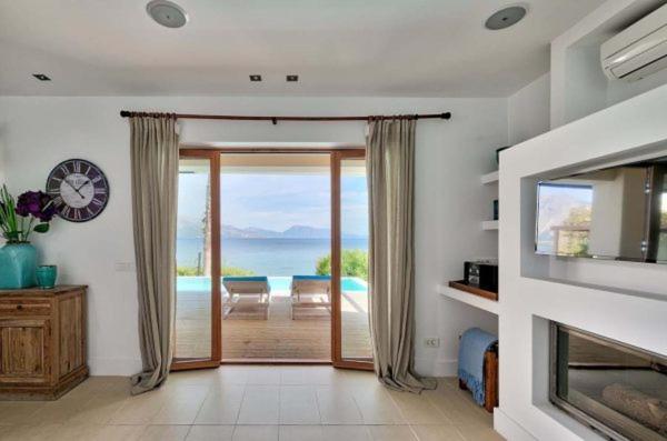 Villa Madouri 5 bed seafront villa with private pool view 5
