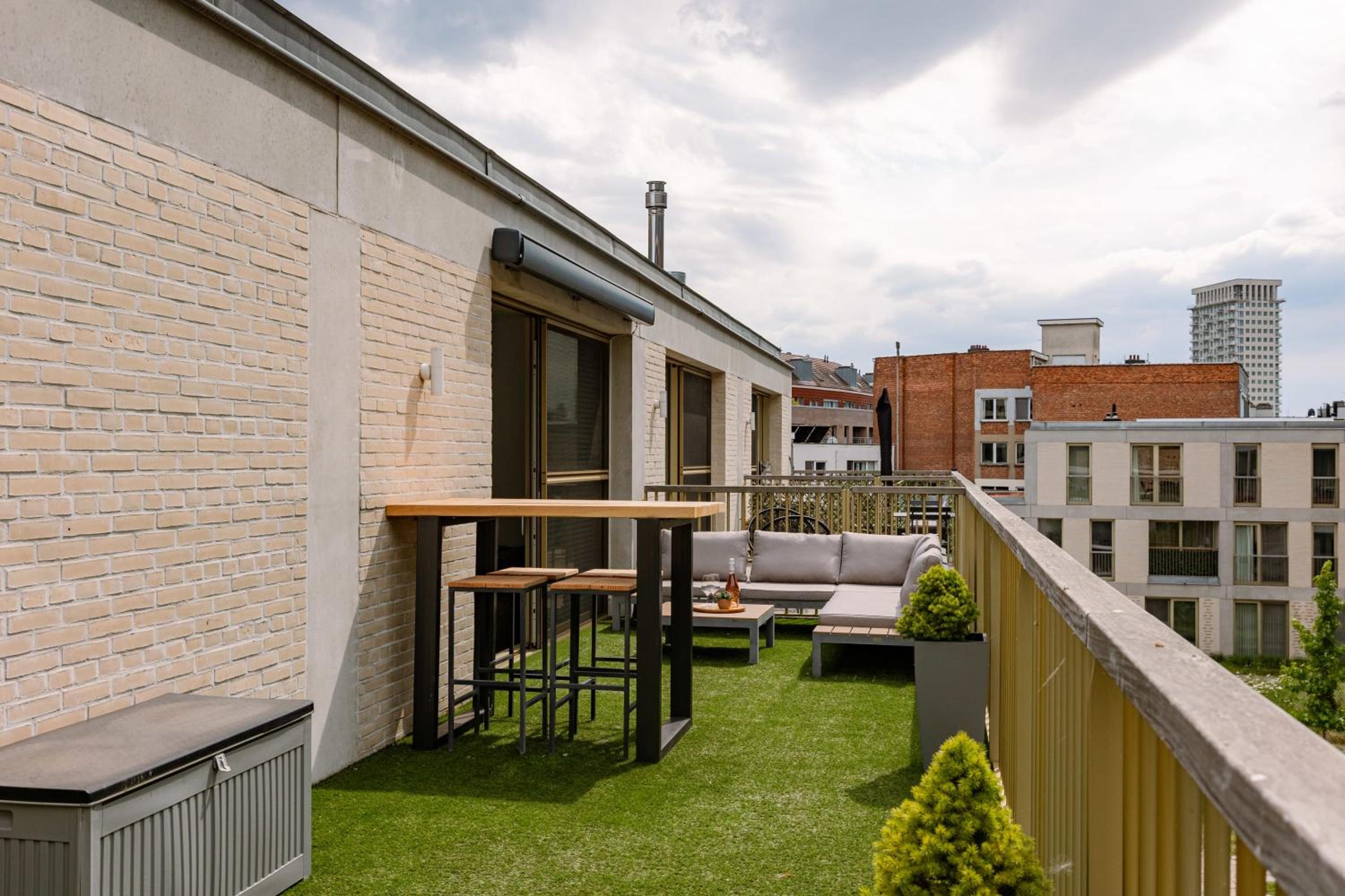 Modern apartment with large terrace