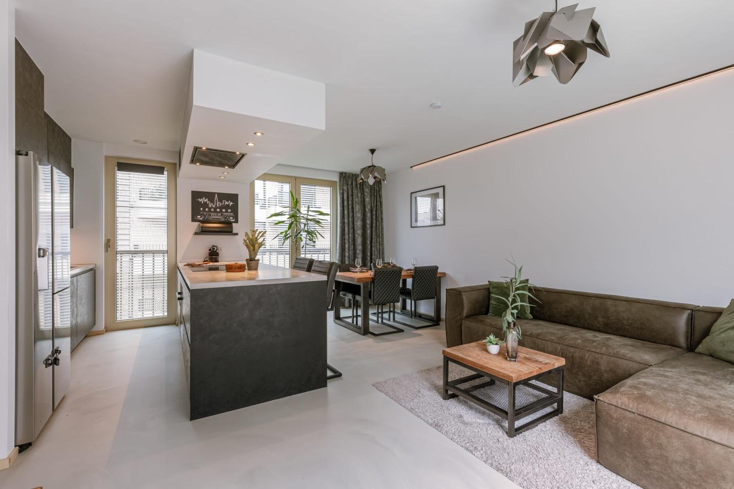 Modern apartment with large terrace