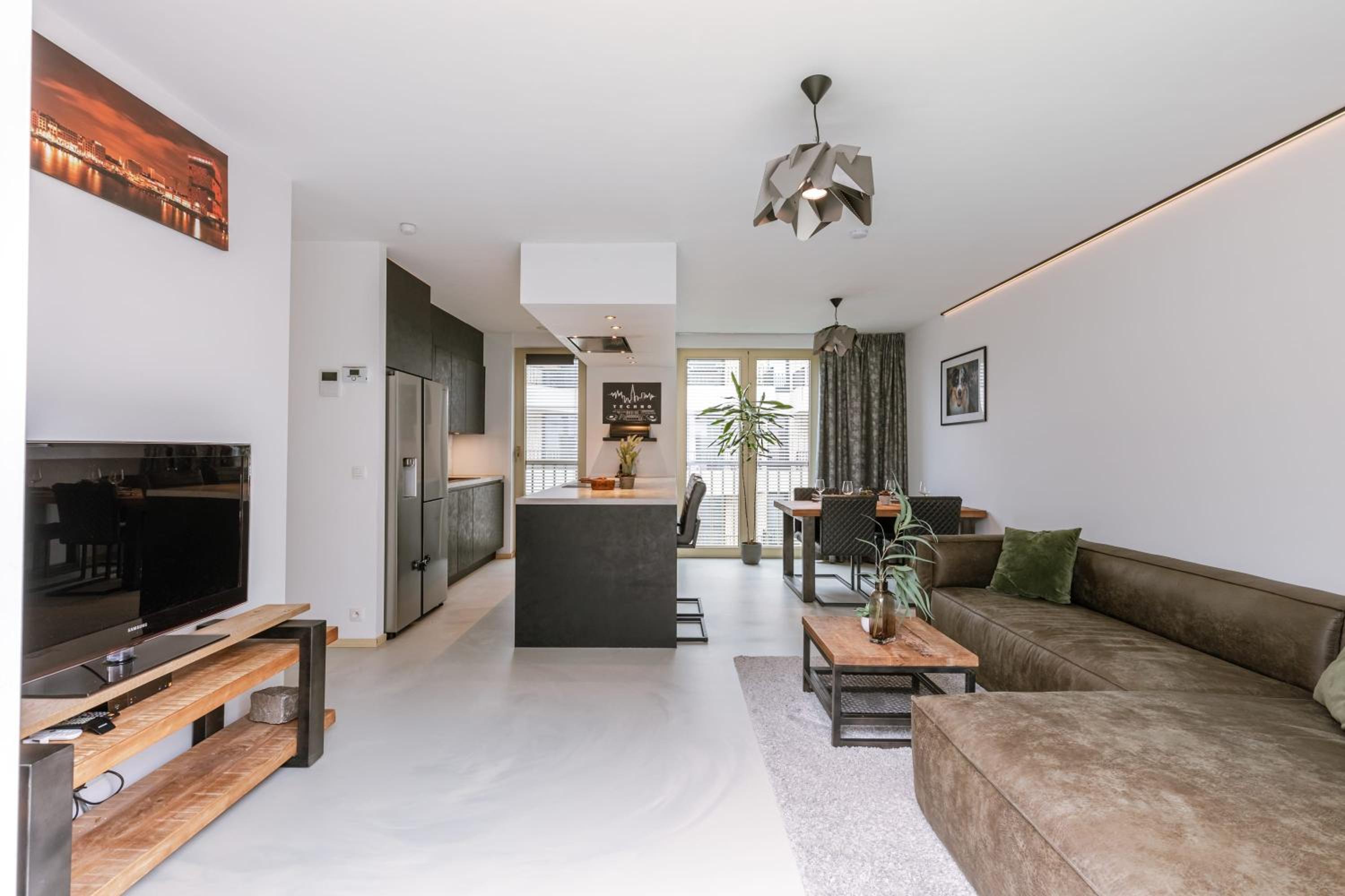 Modern apartment with large terrace