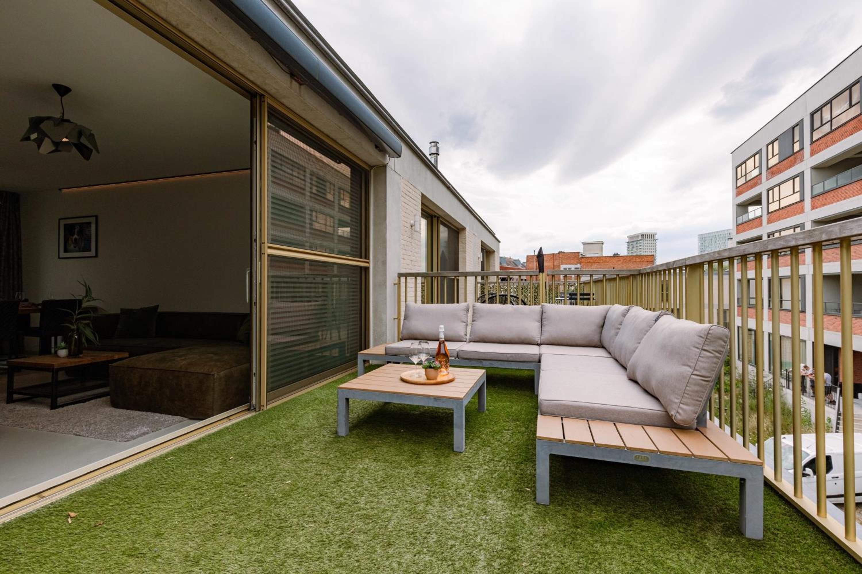 Modern apartment with large terrace