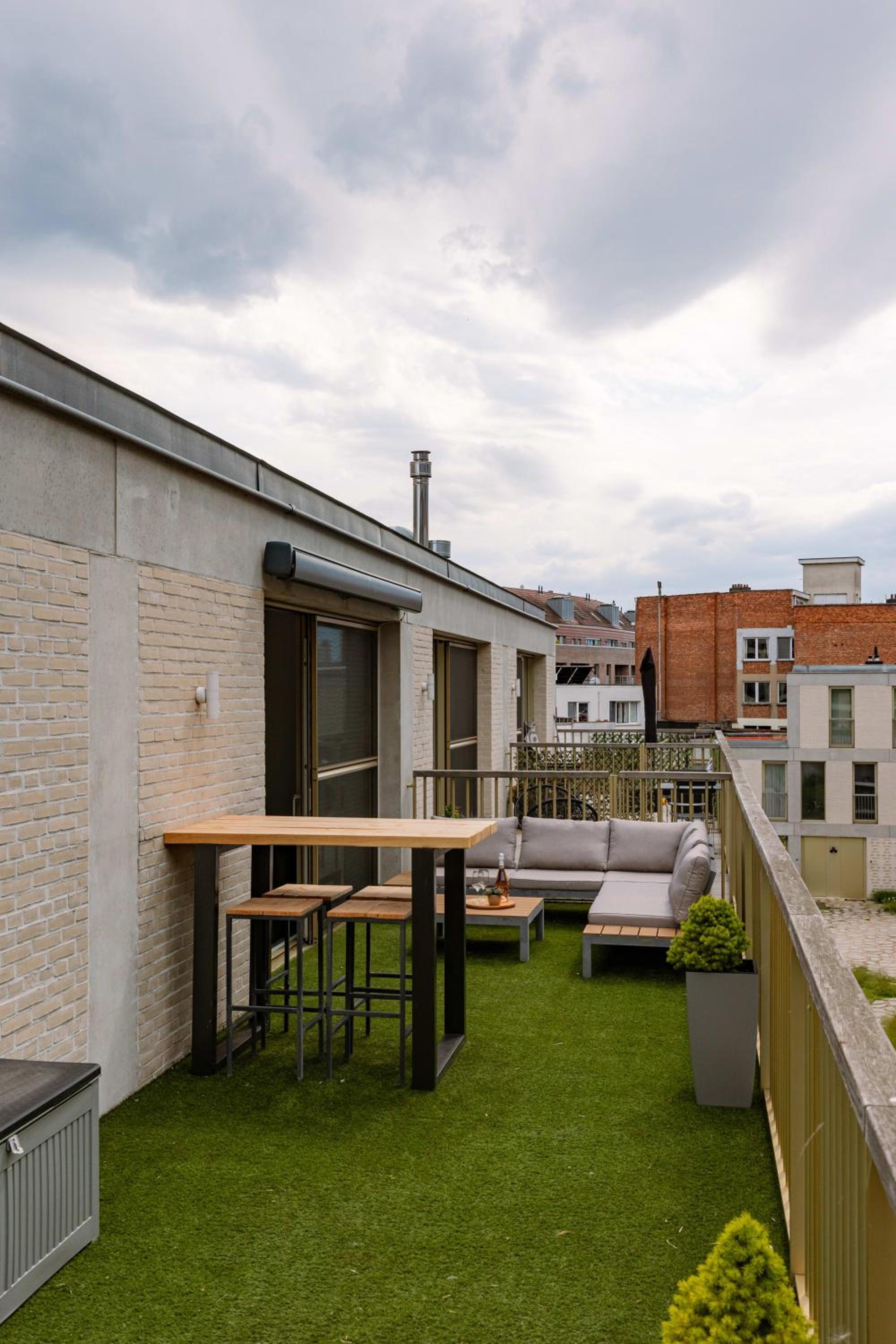 Modern apartment with large terrace