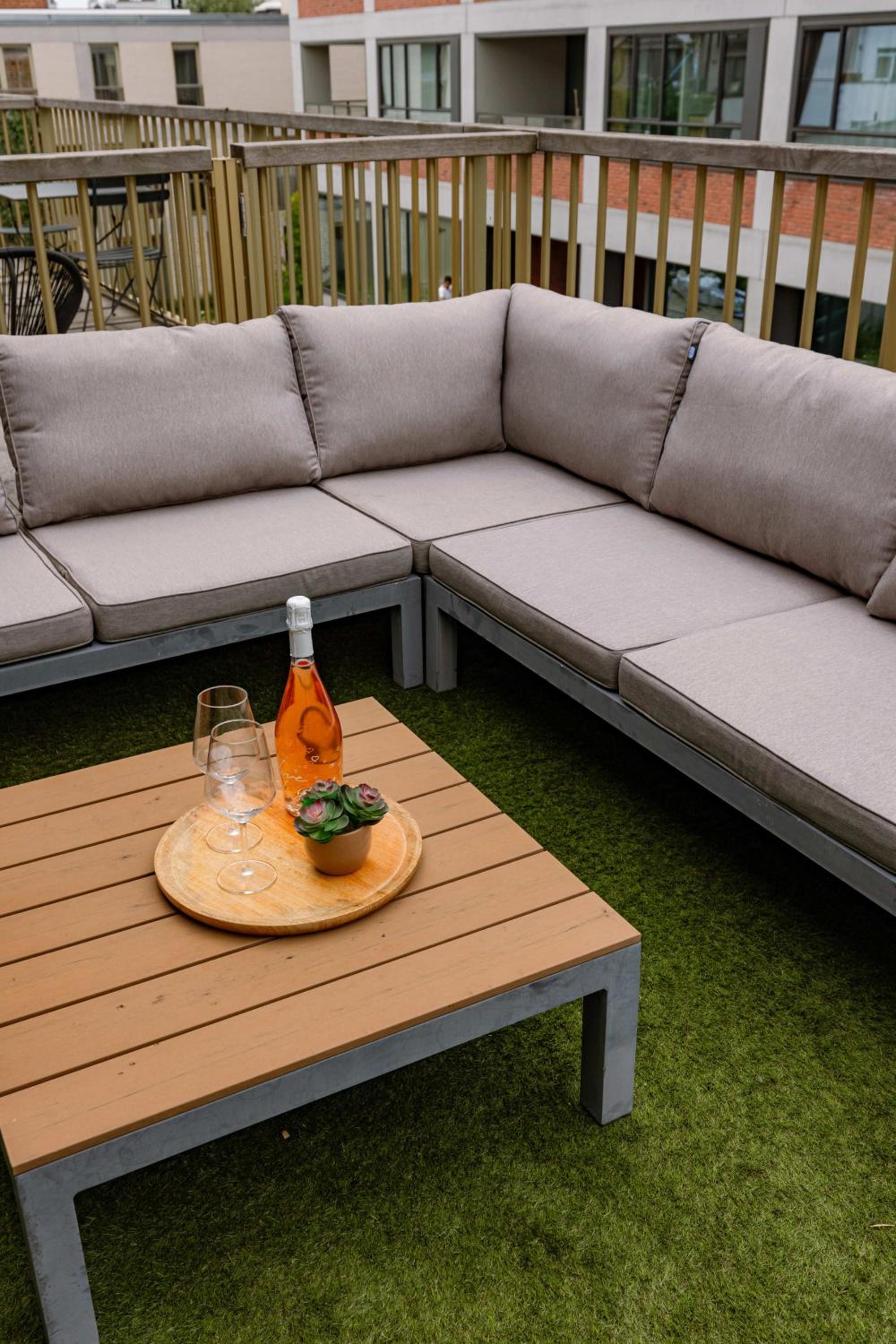 Modern apartment with large terrace