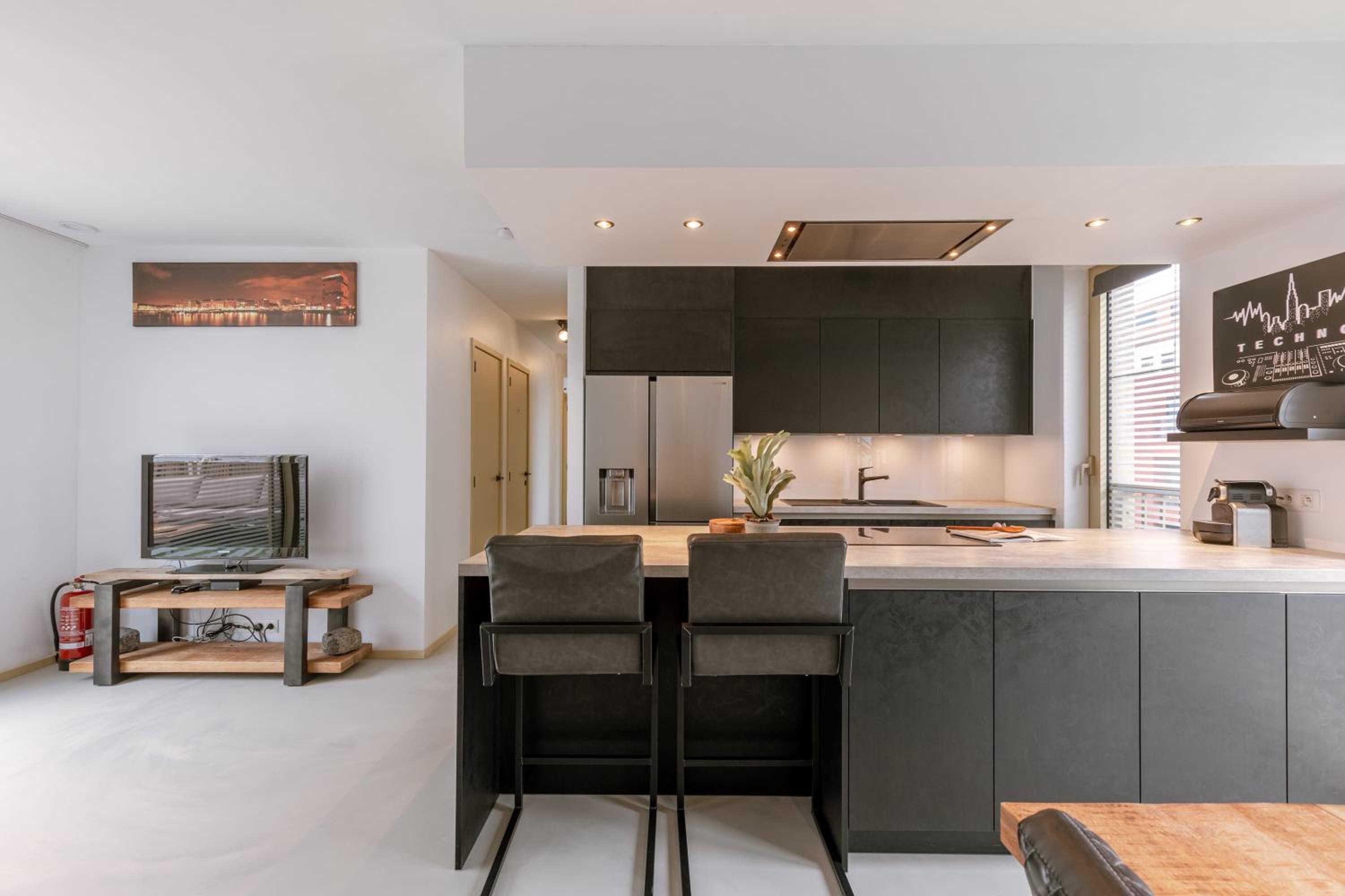 Modern apartment with large terrace