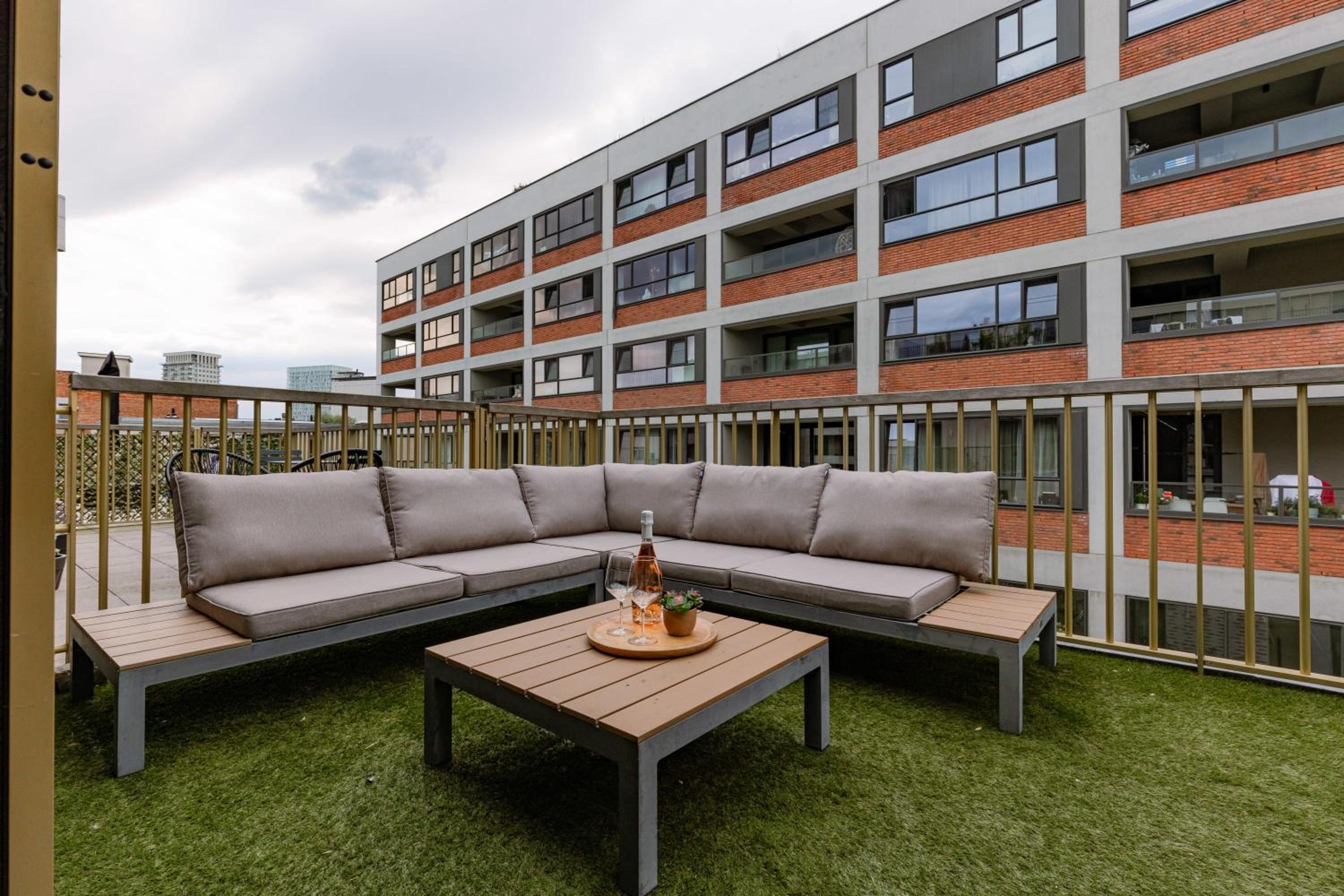 Modern apartment with large terrace