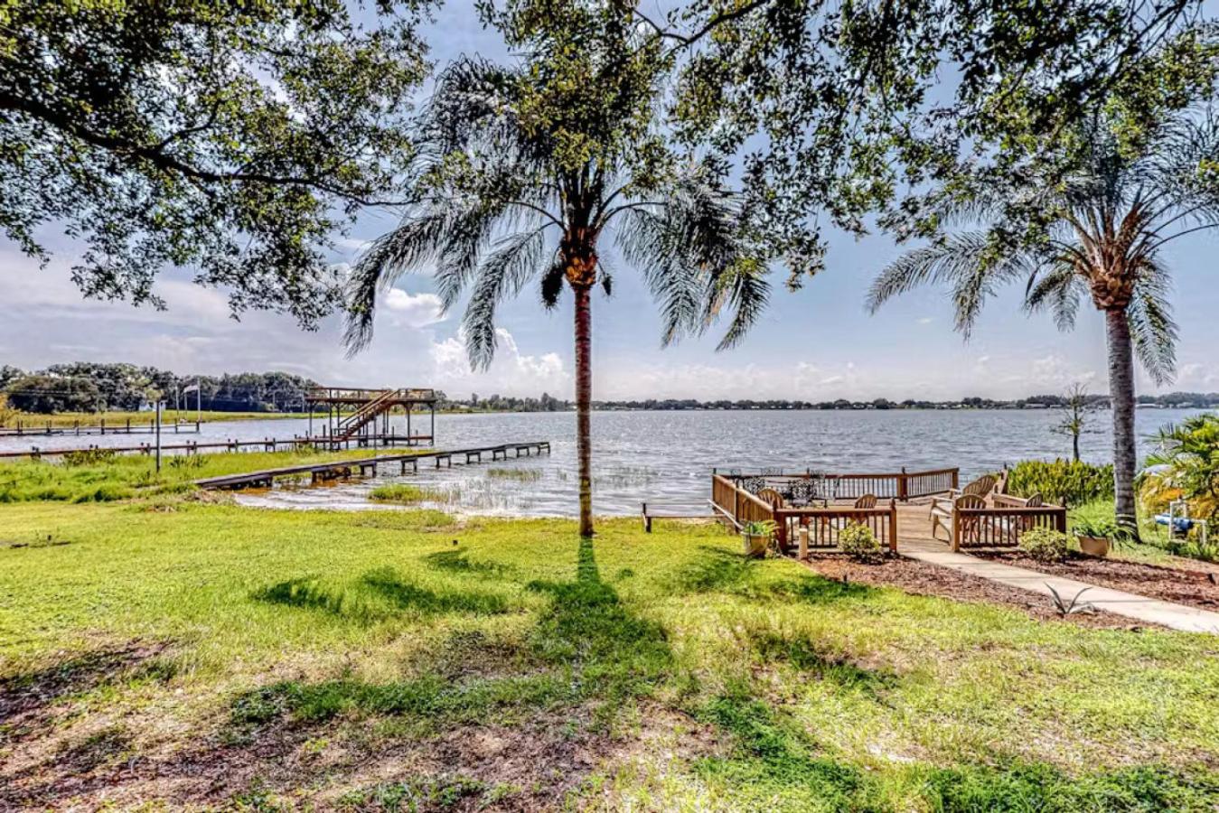 Charming Lakefront Home Hot Tub view 2