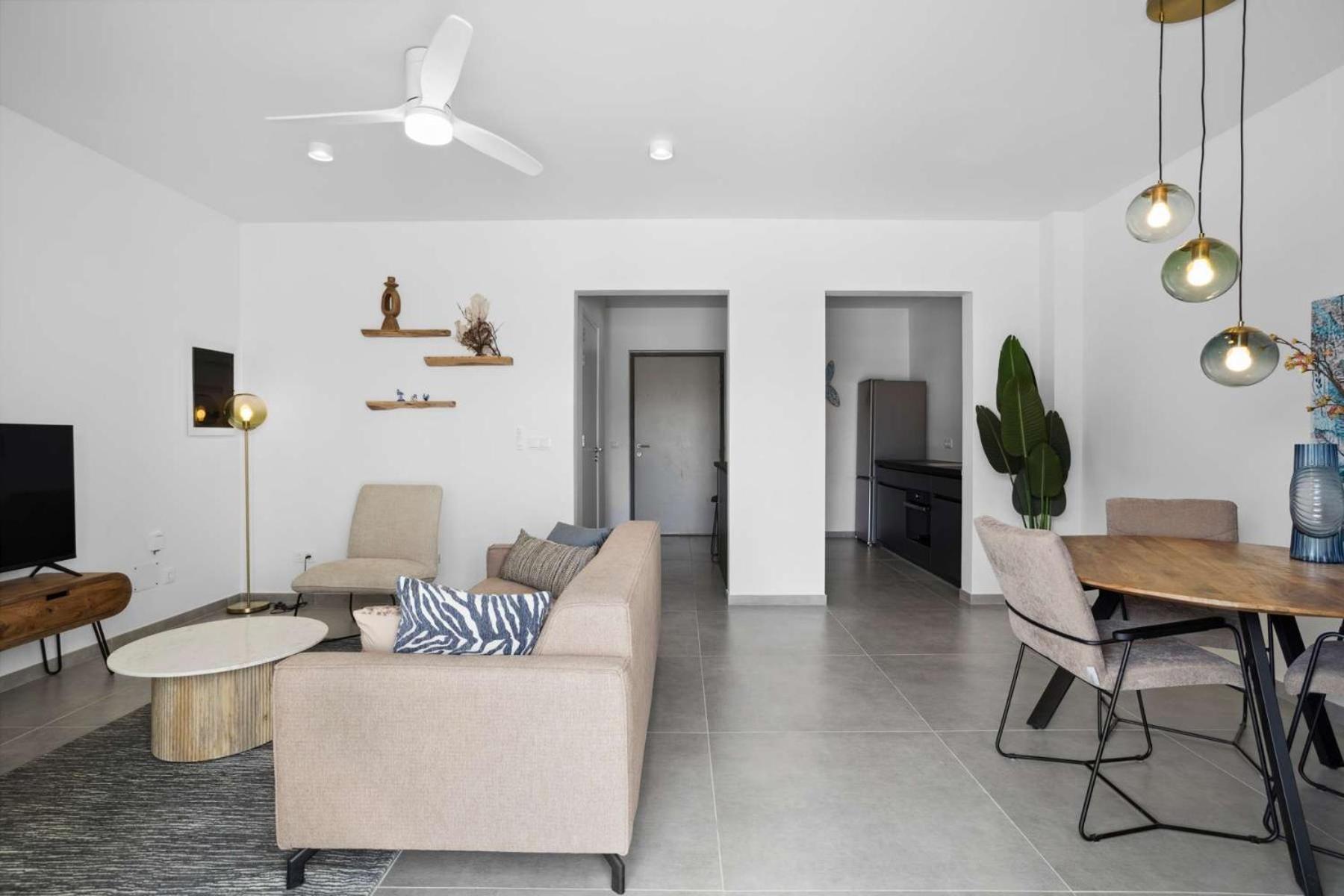 Bonaire Beach Apartment 1 with communal pool and diving facilities