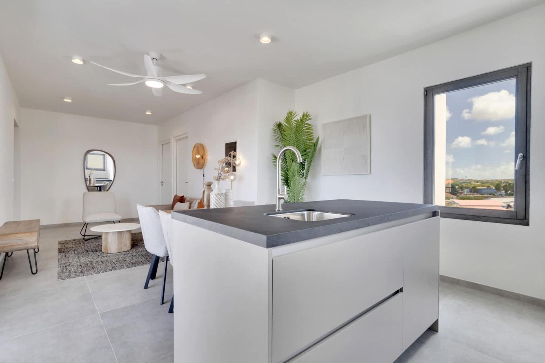 Bonaire Beach Apartment 17 with communal pool and diving facilities