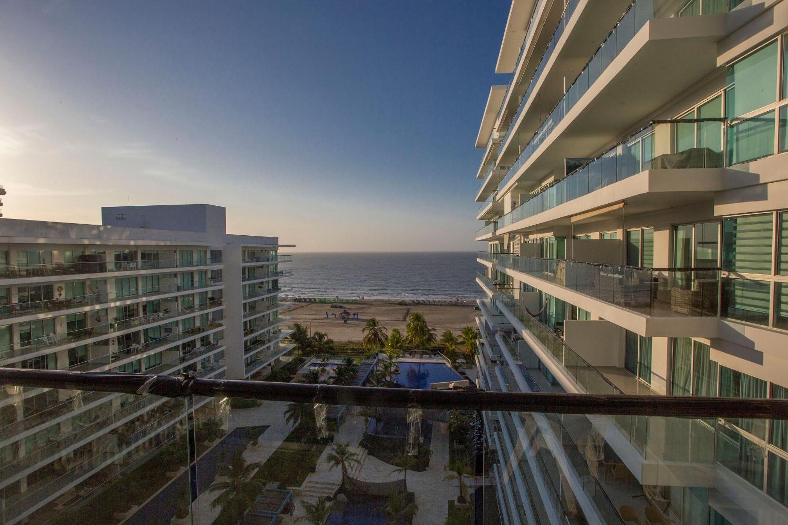 Oceanfront condominium with direct access to the beach.