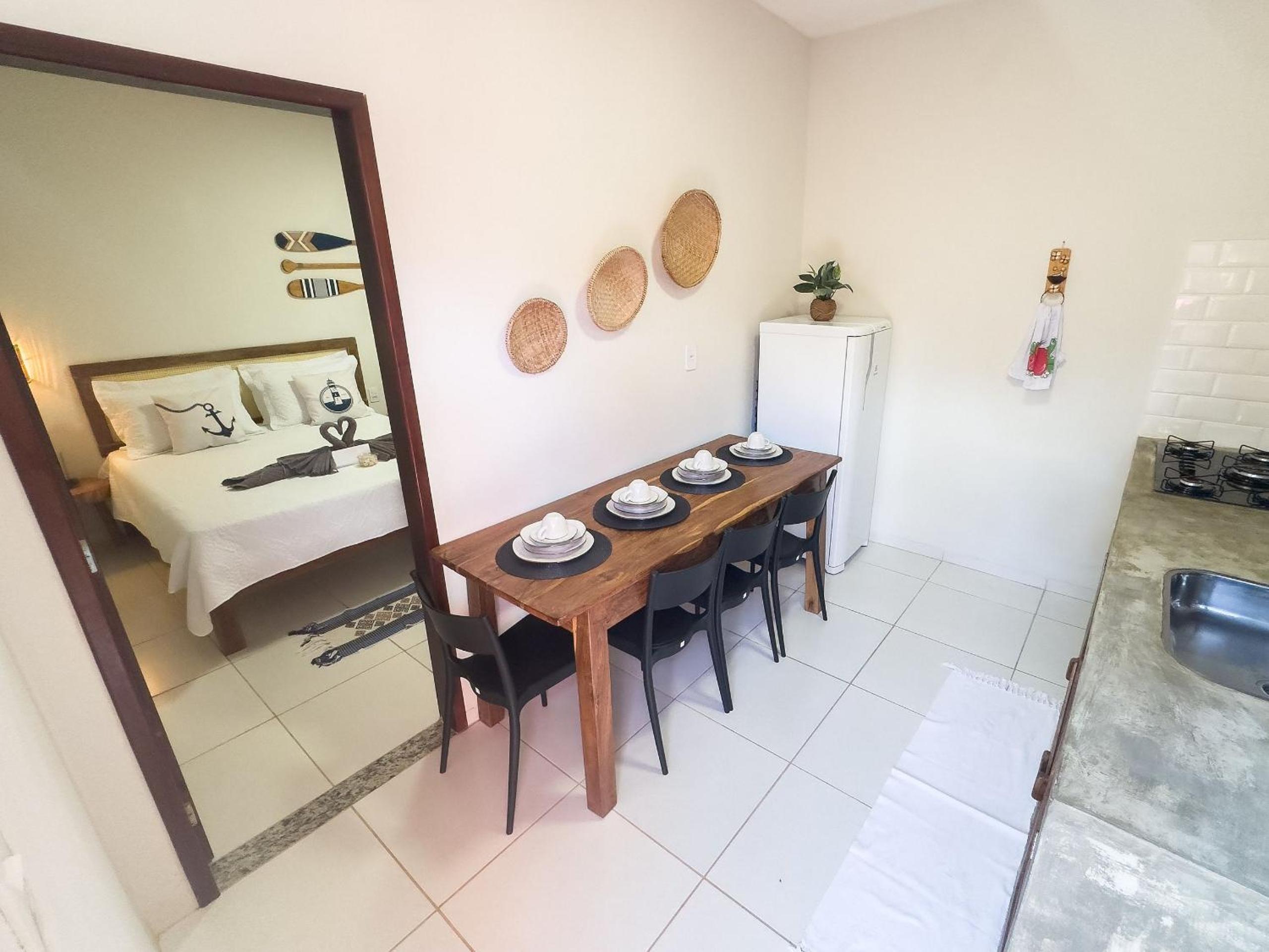 Flat 01 · Flats Japaratinga1- 200m da praia cozinha completa