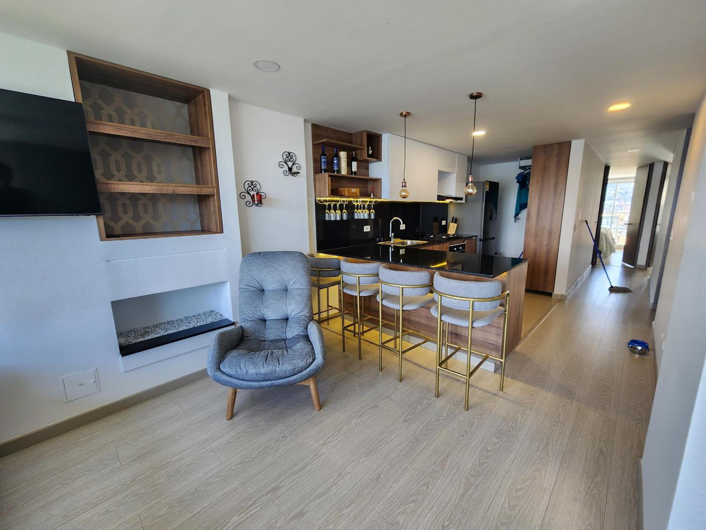 Increíble apartamento con vista panorámica al lago Sochagota
