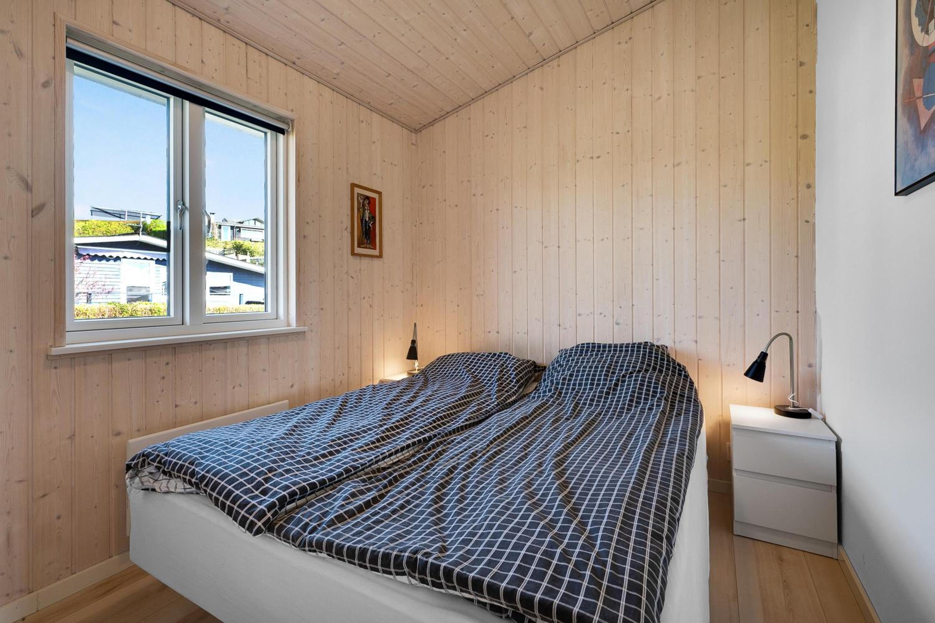 Nybygget Feriehus Højt Beliggende Ved Følle Strand Med Udsigt Over Aarhus Bugten