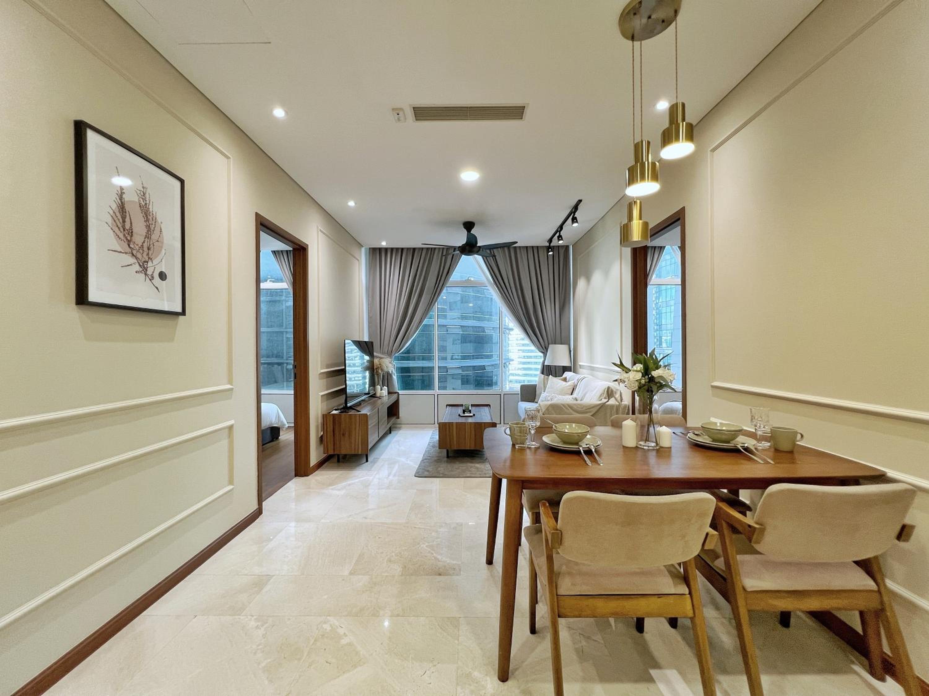 Sky Suites Calm 2BR Suite at KLCC