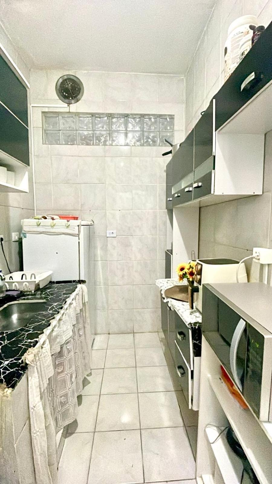 Apartamento com varanda em Santos