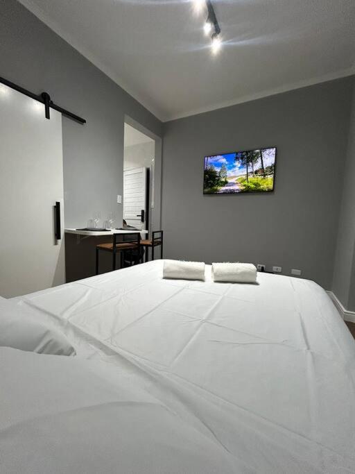 Apartamento em São Vicente Pé na areia