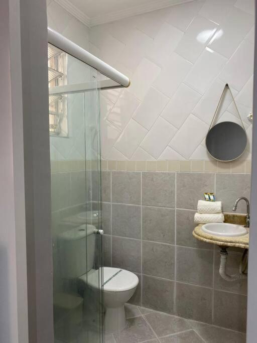 Apartamento em São Vicente Pé na areia