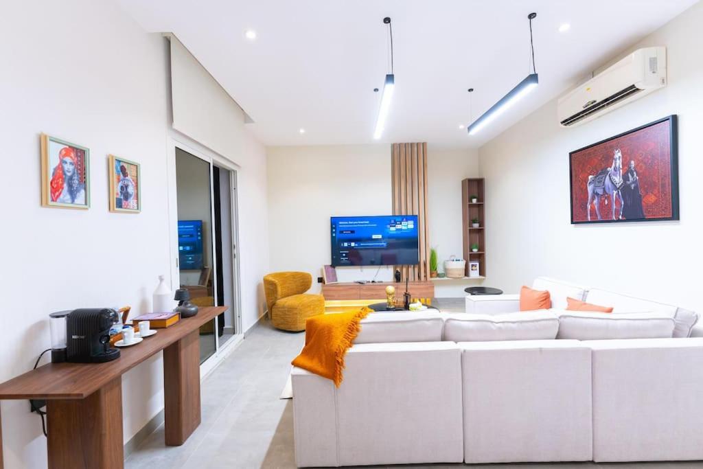 luxury apartment with a terrace and private entrance