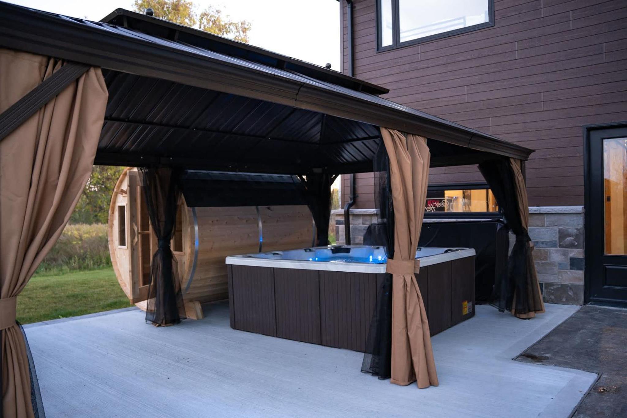 Riverfront Retreat Modern Home w Sauna and Hot Tub