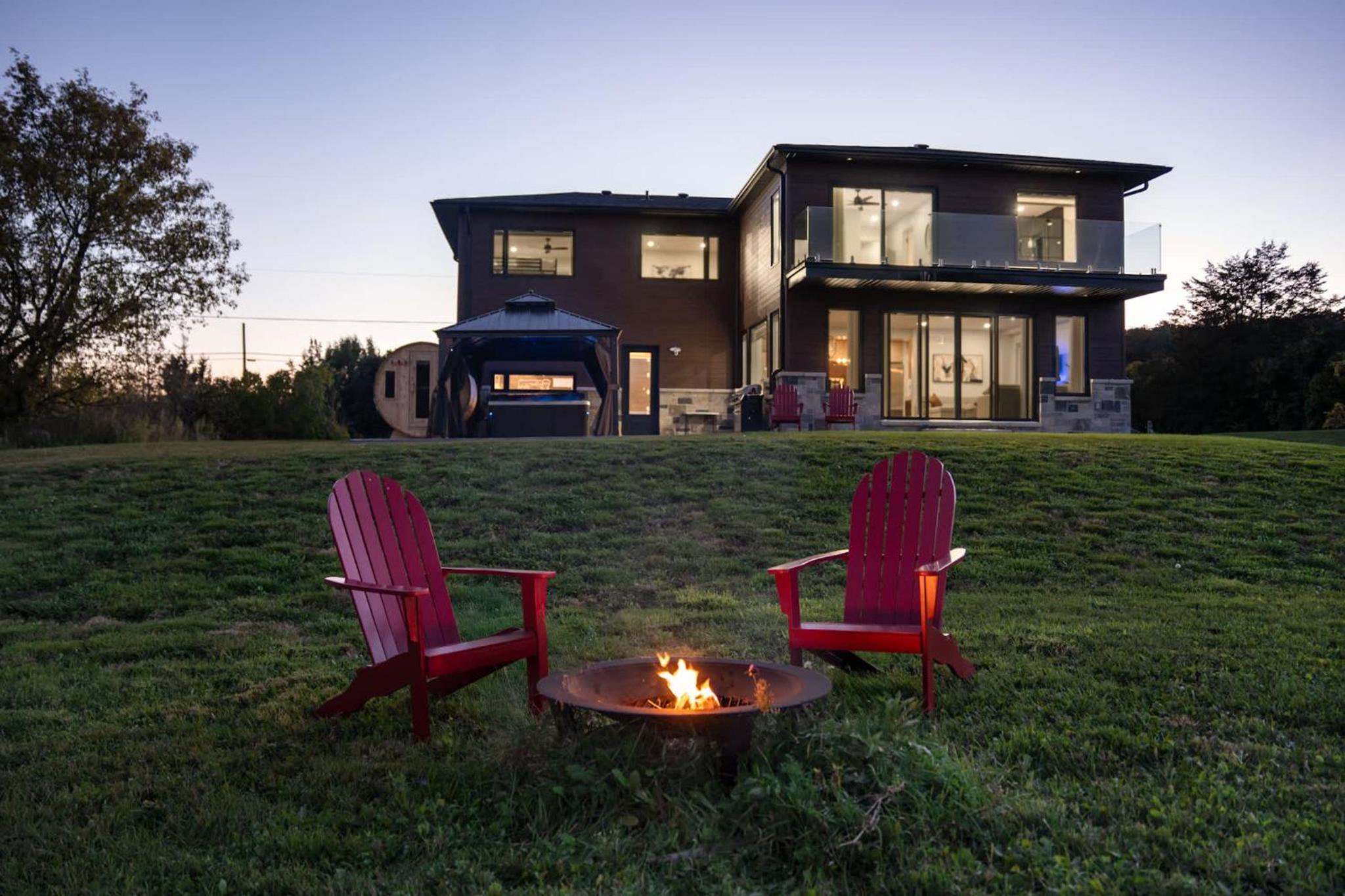 Riverfront Retreat Modern Home w Sauna and Hot Tub