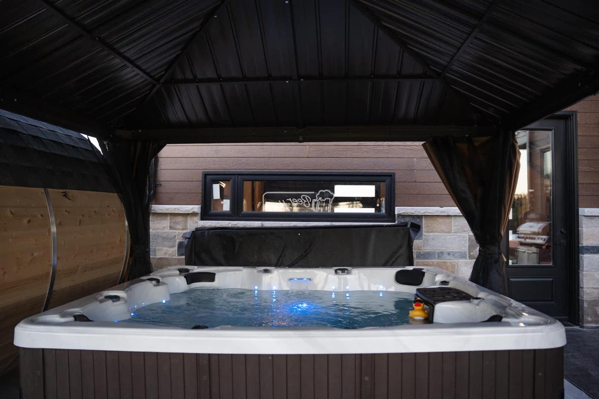 Riverfront Retreat Modern Home w Sauna and Hot Tub