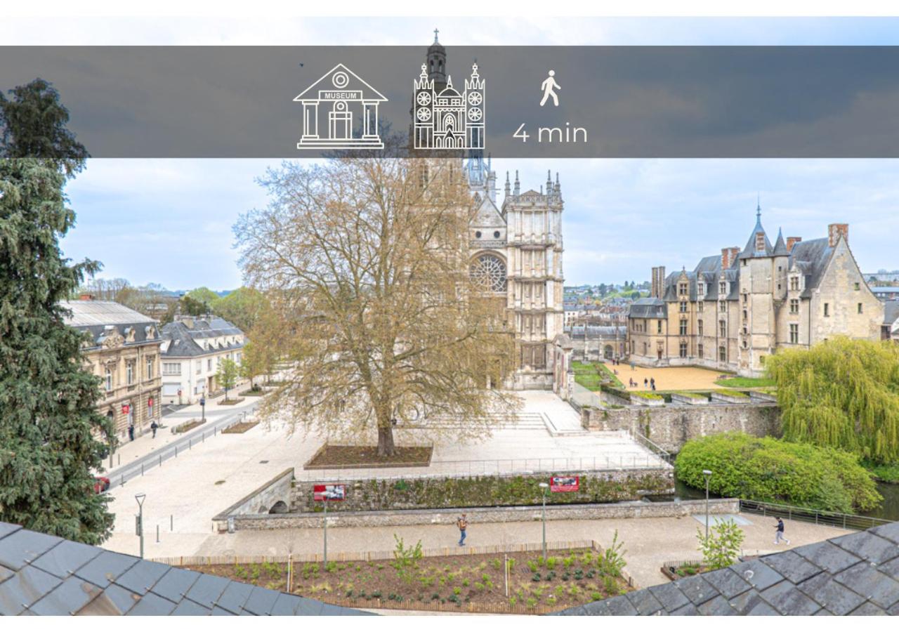 Le Charme D'Antan - Terrasse - Balcon - Hypercentre Evreux