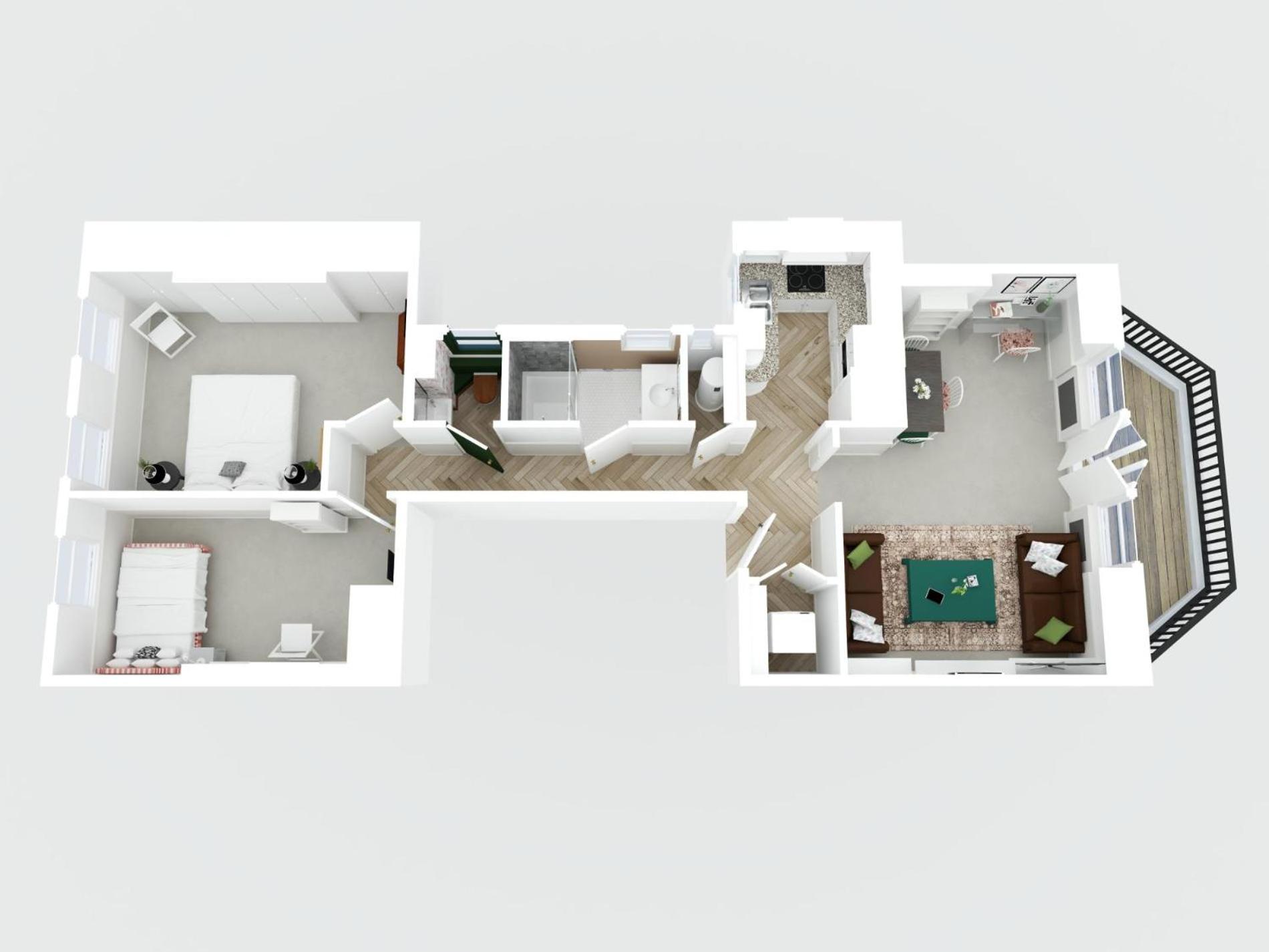 The Baby's Breath 2 bedroom with Patio in Chelsea