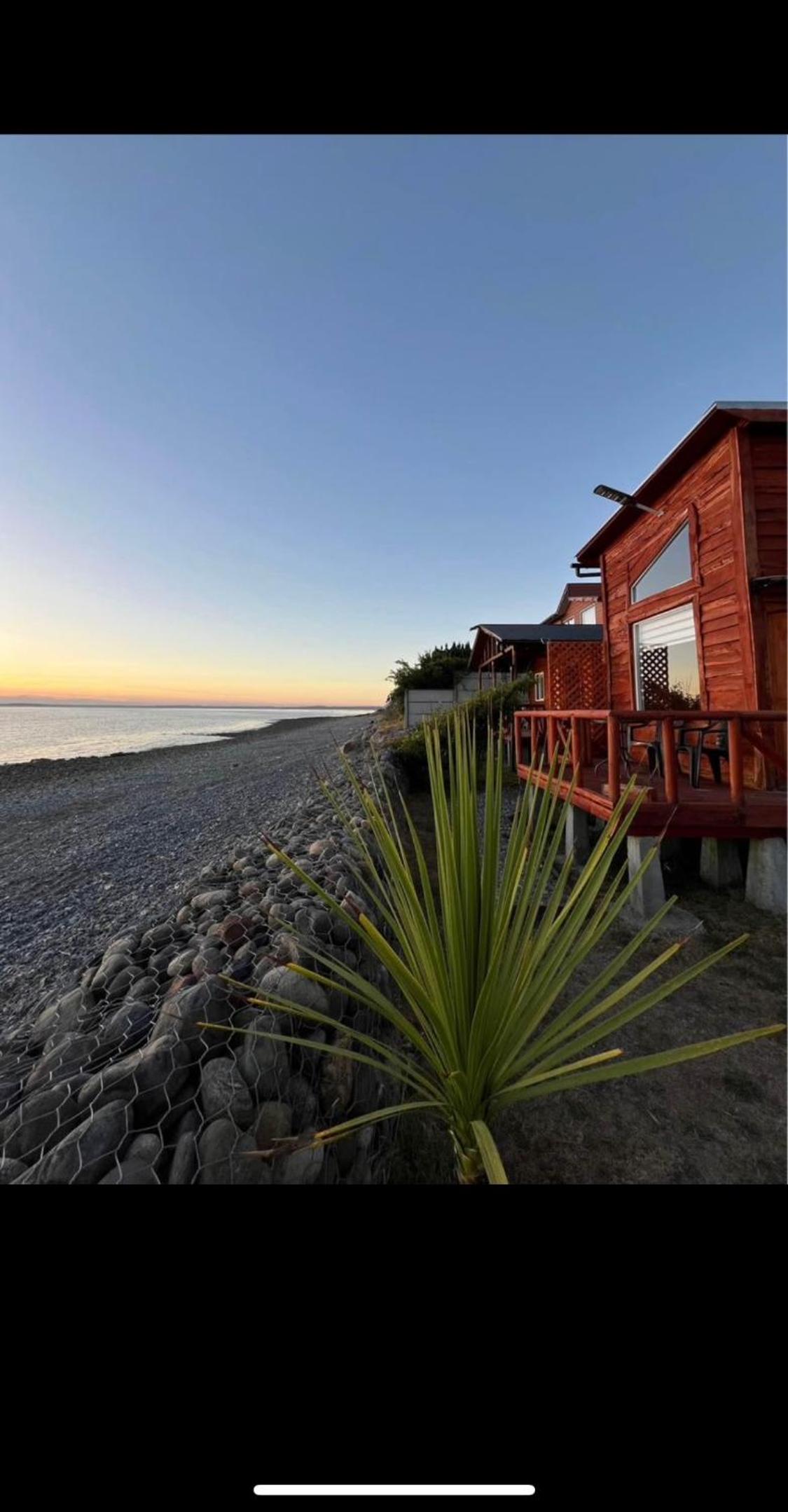 Cabañas frente al mar