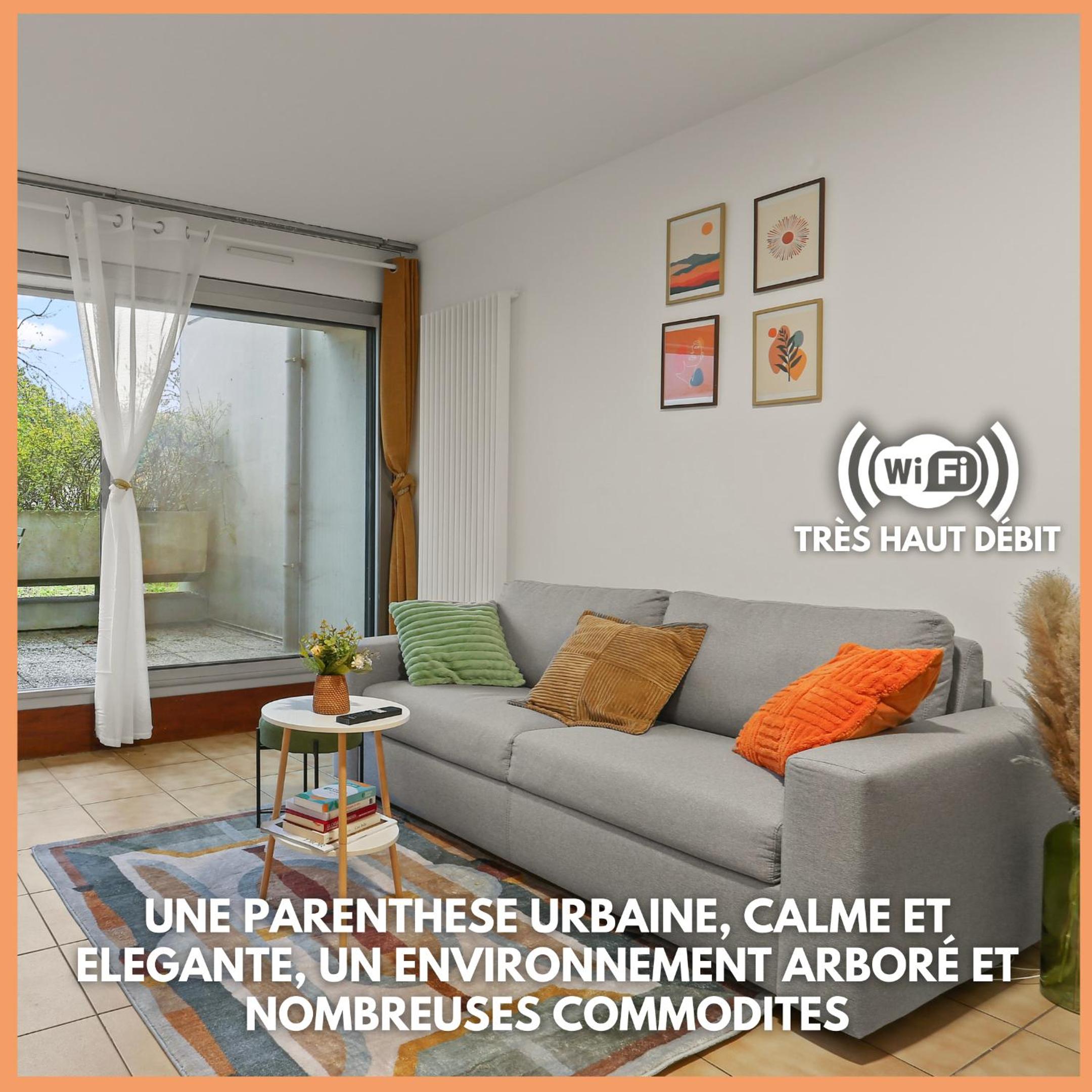 Parenthèse Urbaine -1mn Métro - Paris - Wifi - commerces - balcon vue calme- travail - famille