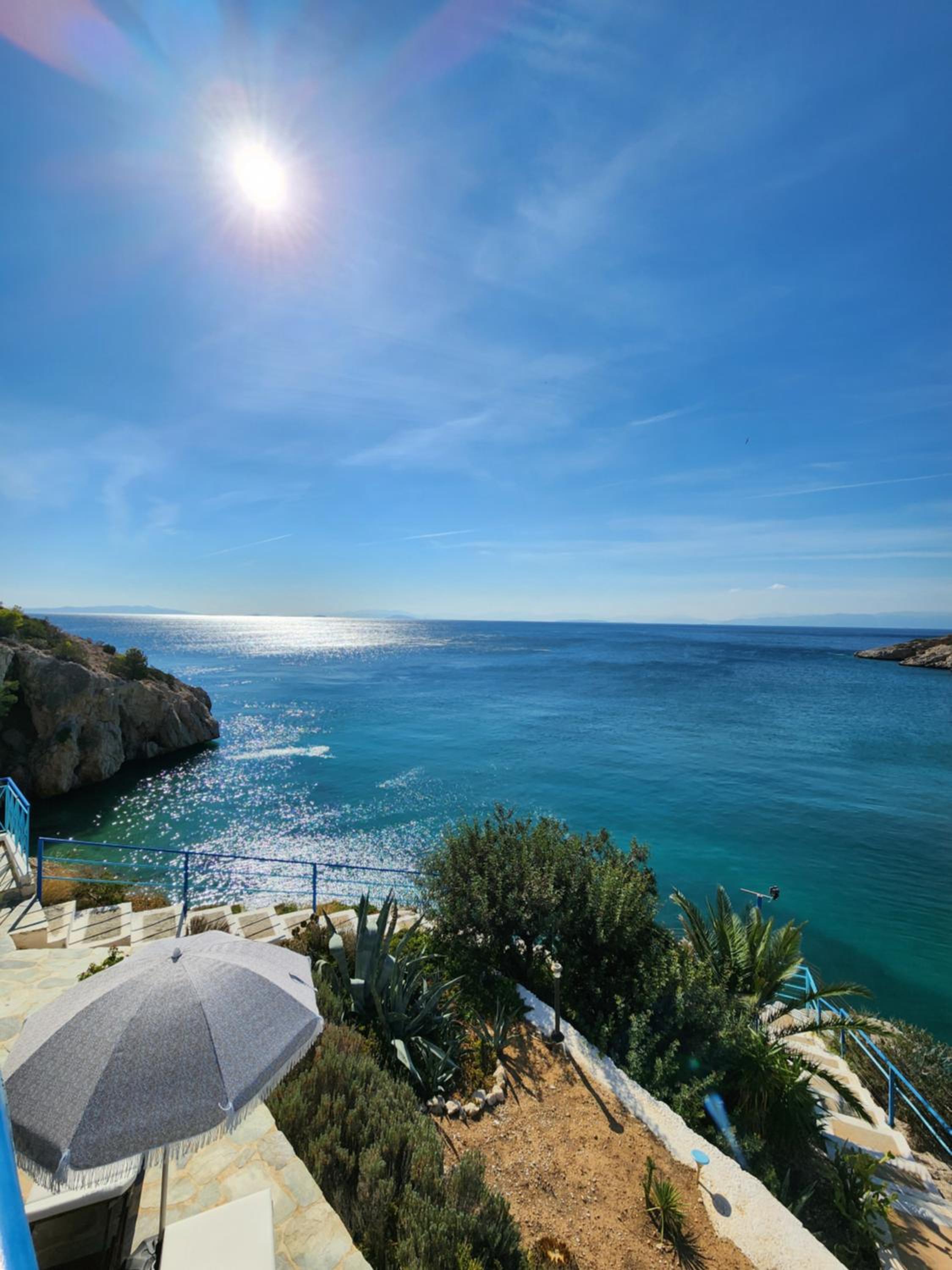 Villa Nikolitsa with private beach