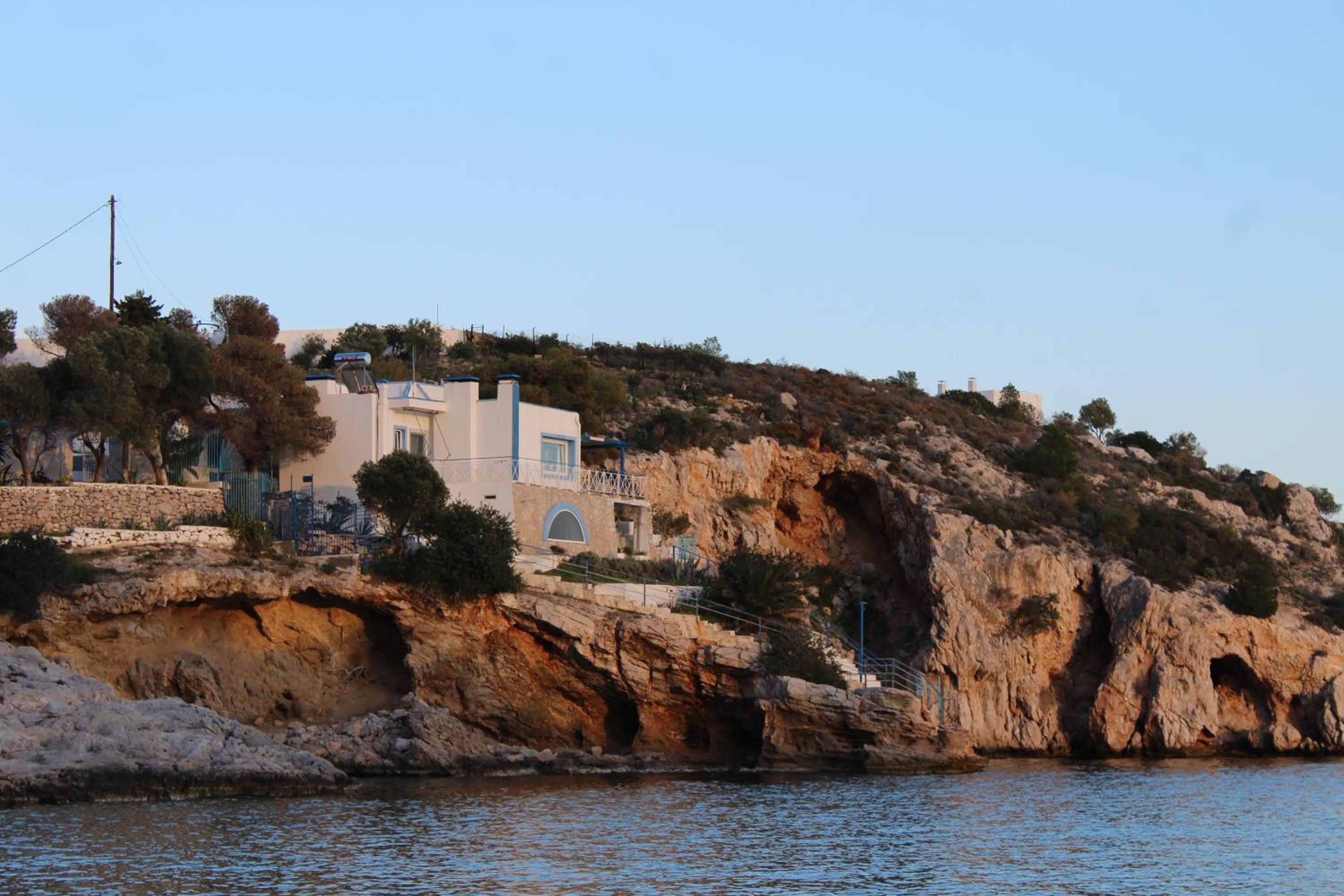 Villa Nikolitsa with private beach