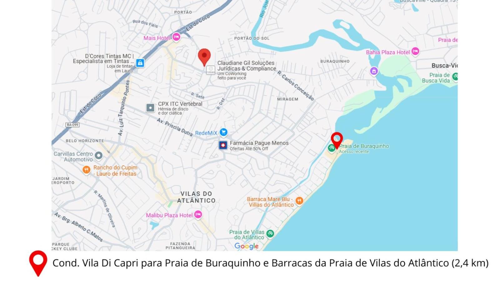 Loft Praia de Buraquinho e Vilas