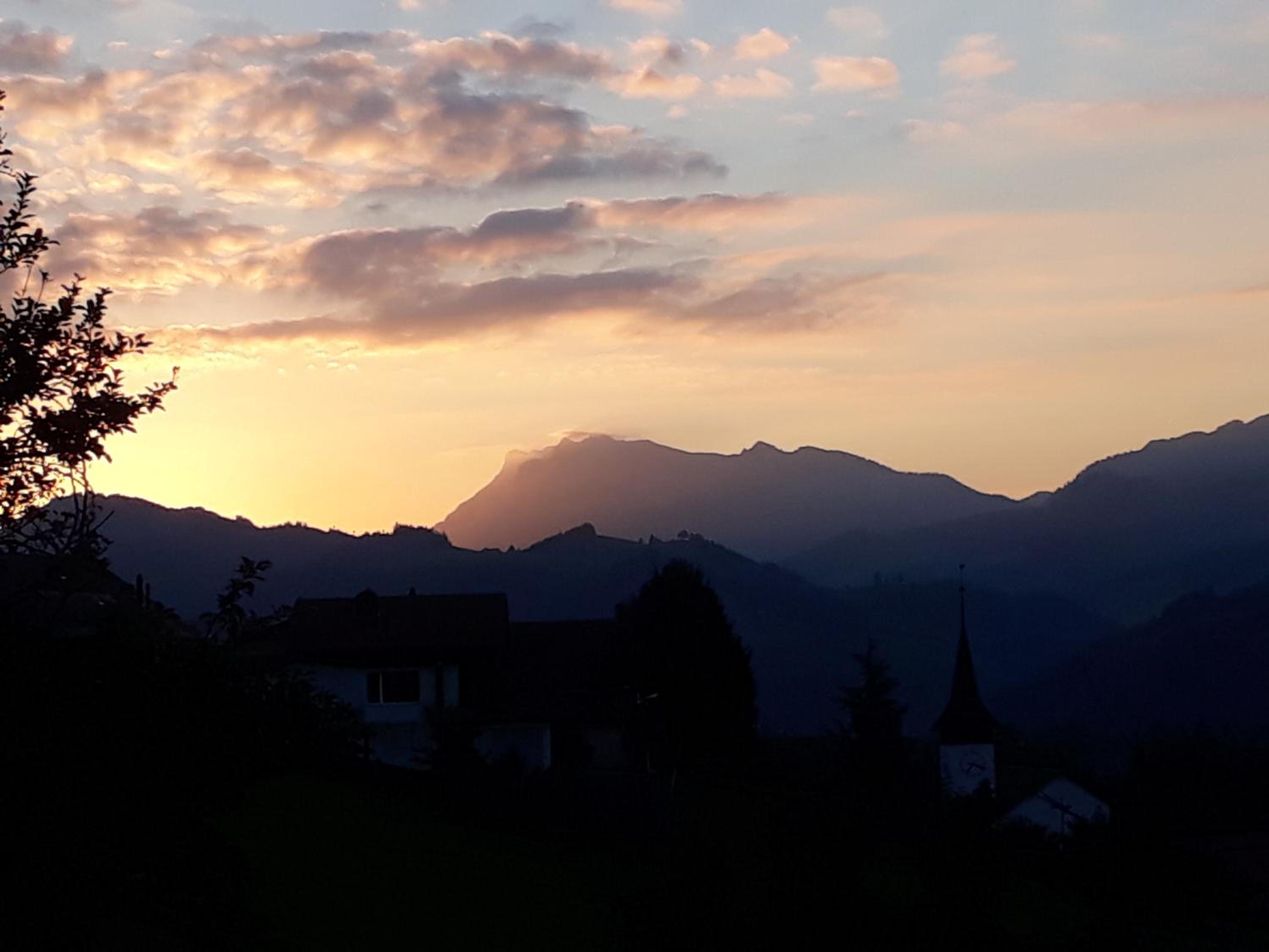 Tipi Zelt mit Bergsicht