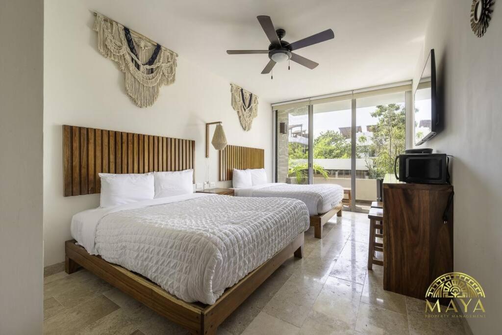 NHOA 205A Lux 2BR Condo Pool View in Aldea Zama