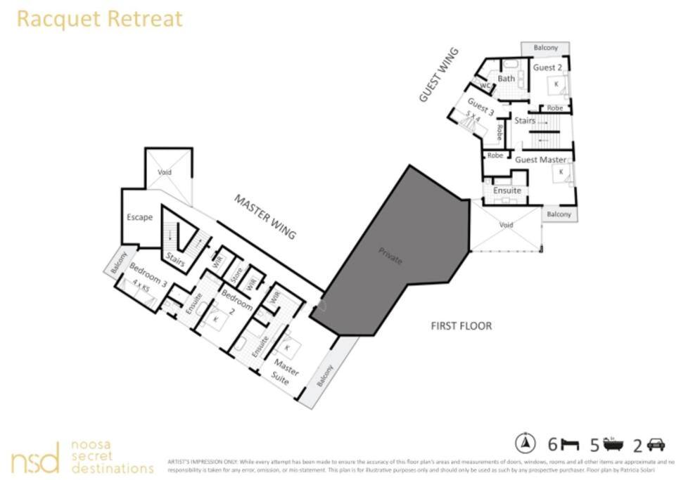 Racquet Retreat by Noosa Secret Destinations- Short Walk to Hastings Street