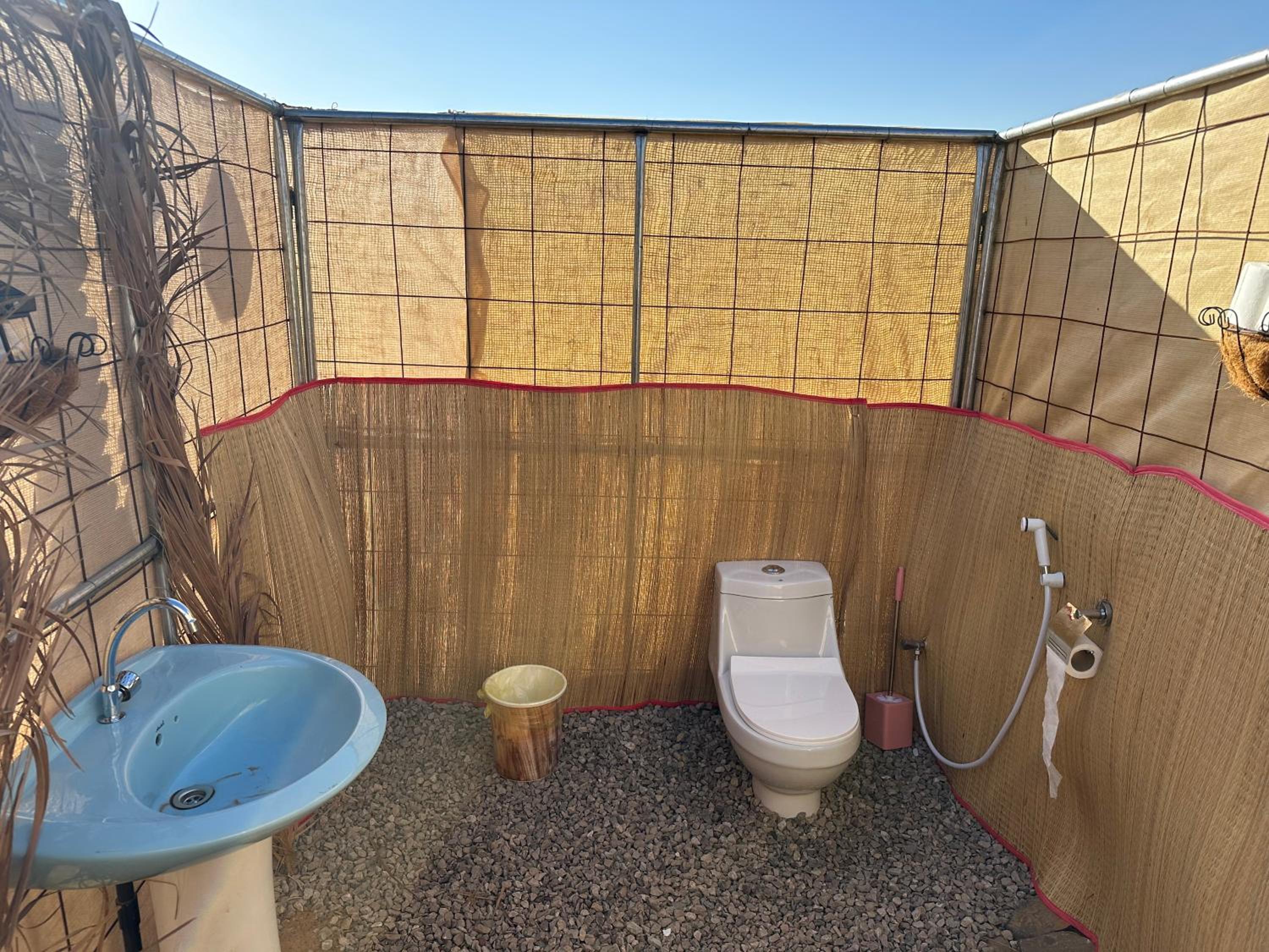 Golden dune Bedouin camp view 5