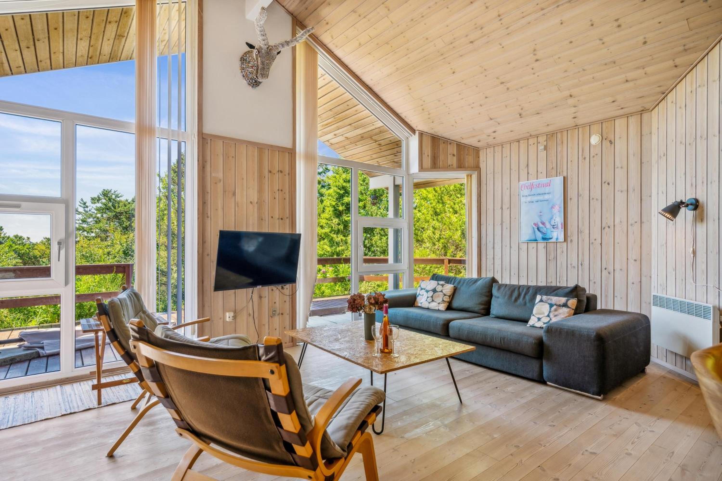 Lovely Holiday Home On An Elevated Natural Plot With Large Terraces, Spa, Sauna And A Hot Tub Close To Forest, Beach And Ebeltofts Charming