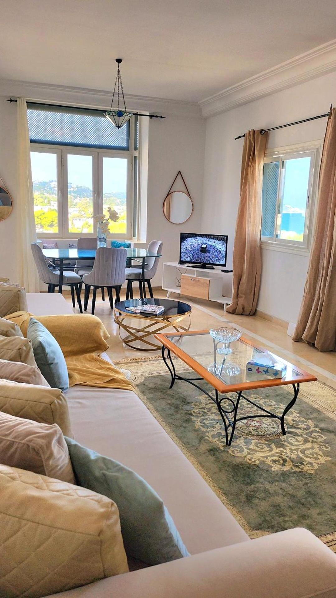 The sea view