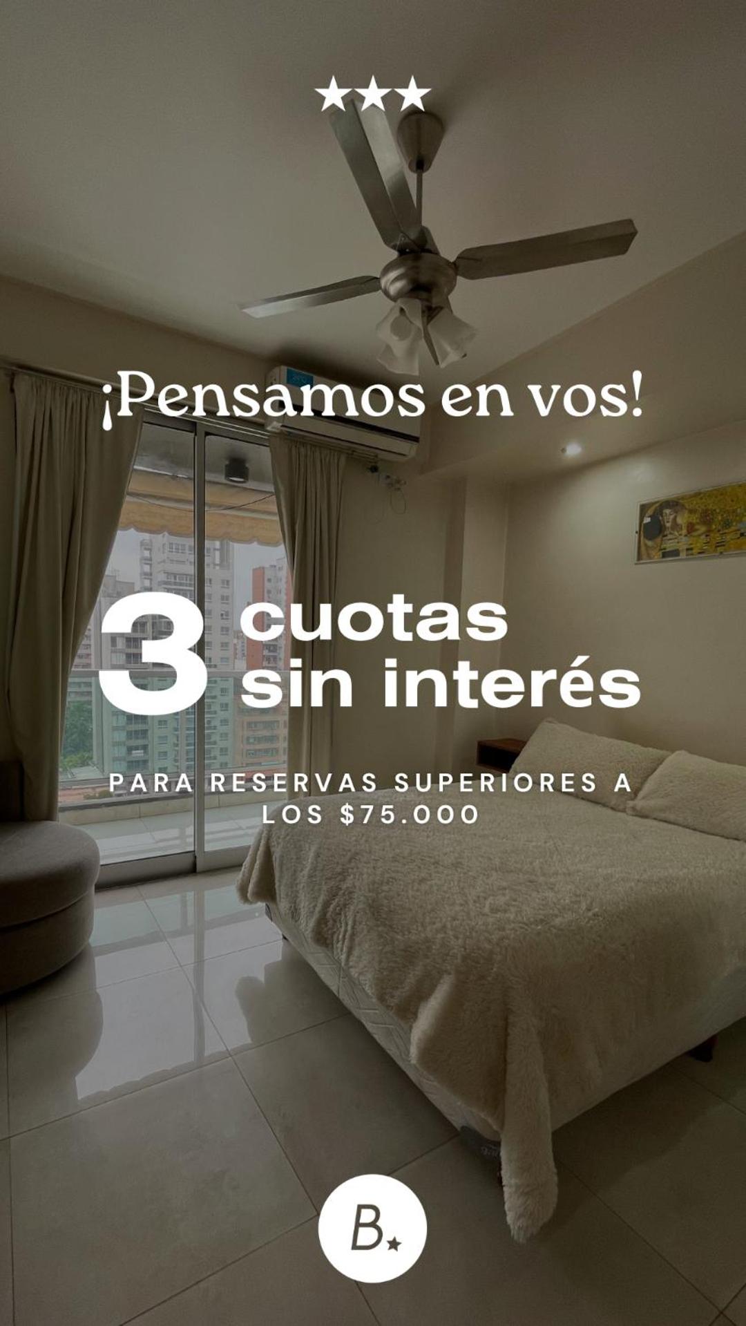 Ultra comfy en Barrio Norte- un dormi con lavarrop