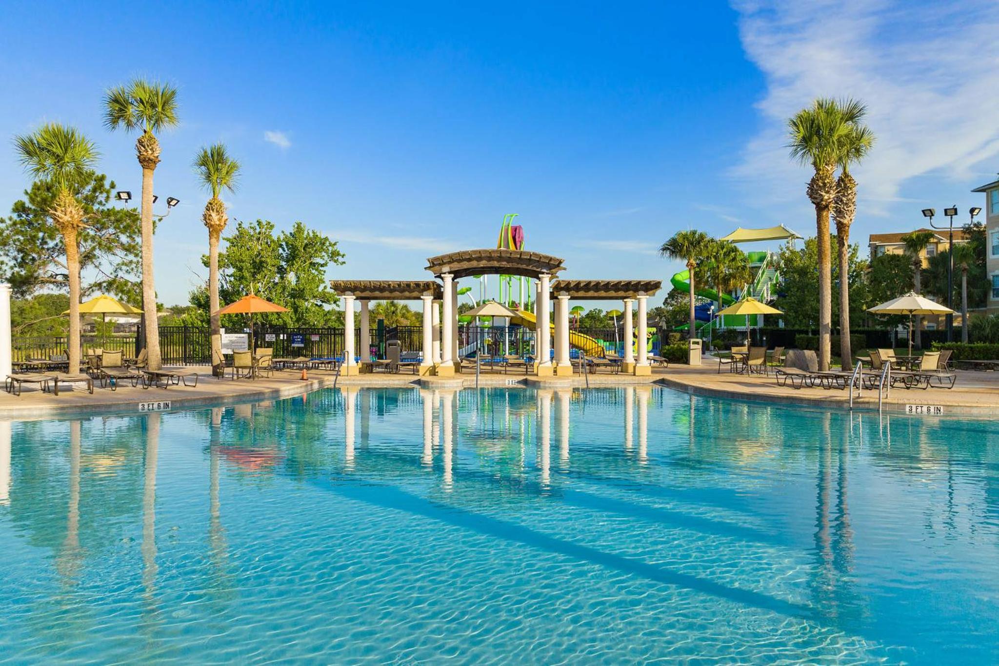 Family Fun 6BR Poolside w Water Park Game Room