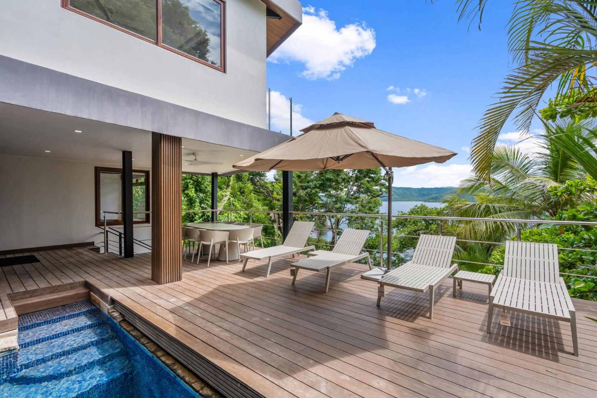 5-BD Beachfront, Ocean-View Hillside Home