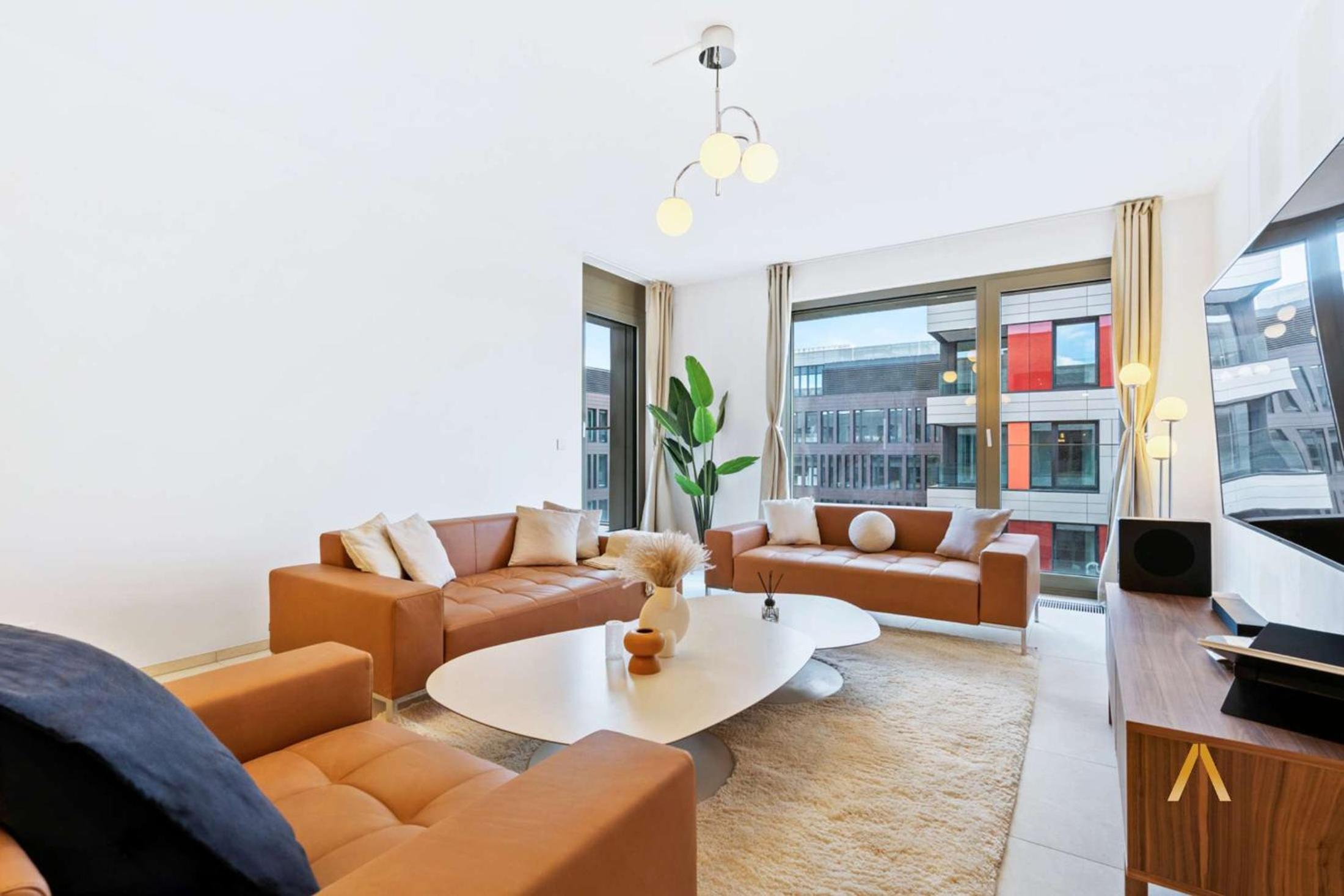 Modern 2-Bed Apt with Balcony in Serene Sanem view 5